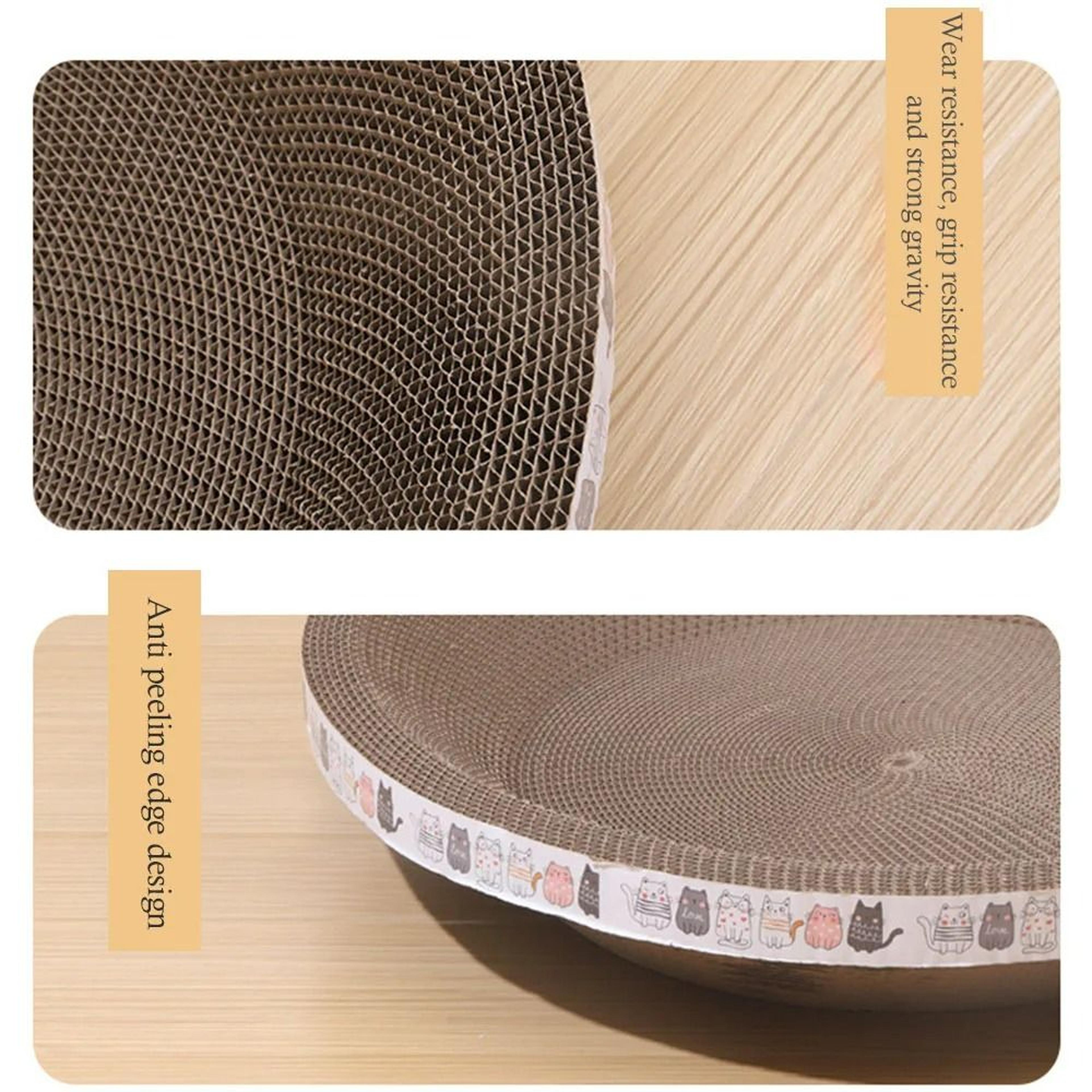 Versatile Corrugated Round  Oval Cat Scratcher 4