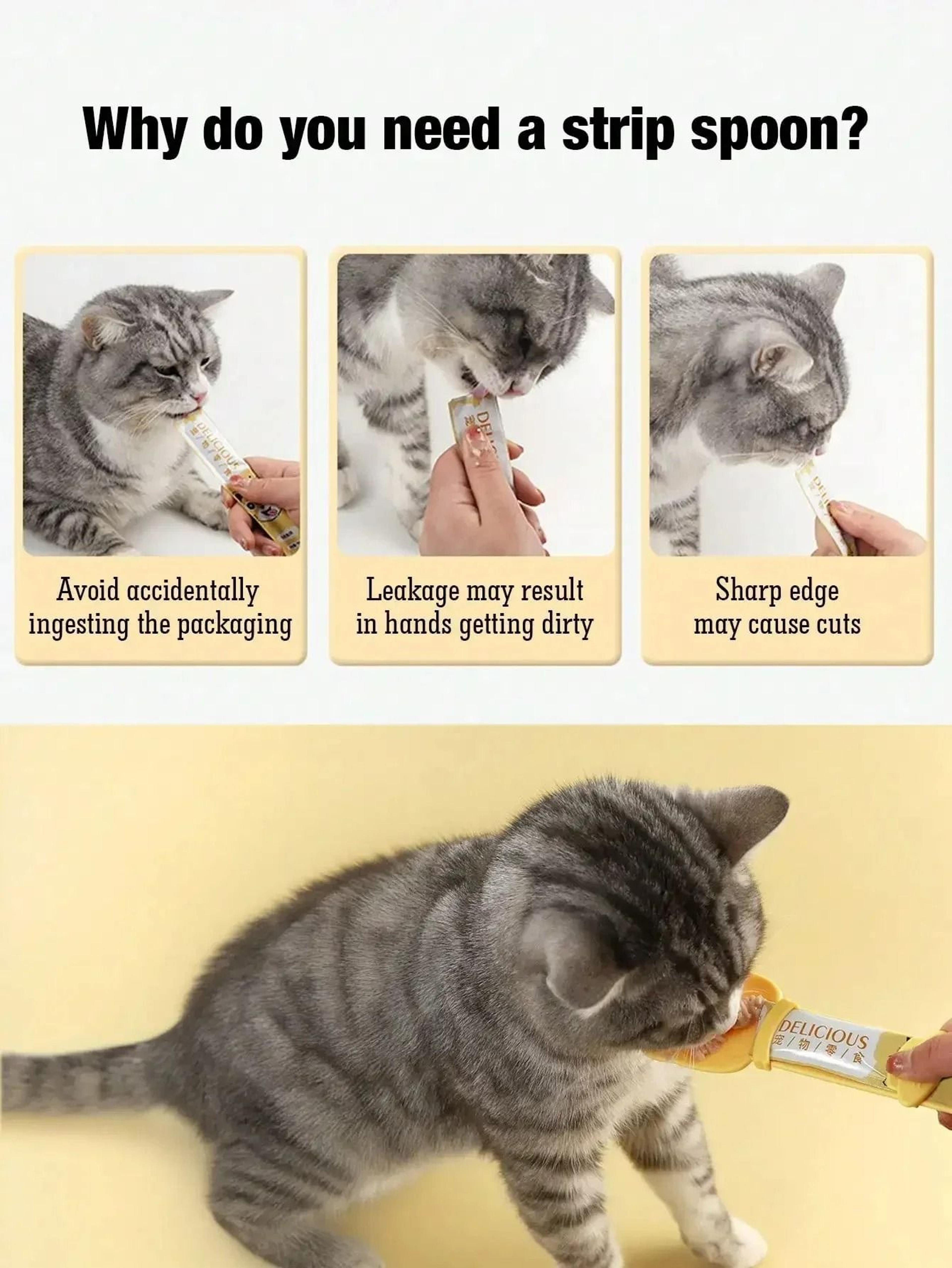 MessFree Cat Treat Squeeze Spoon 3