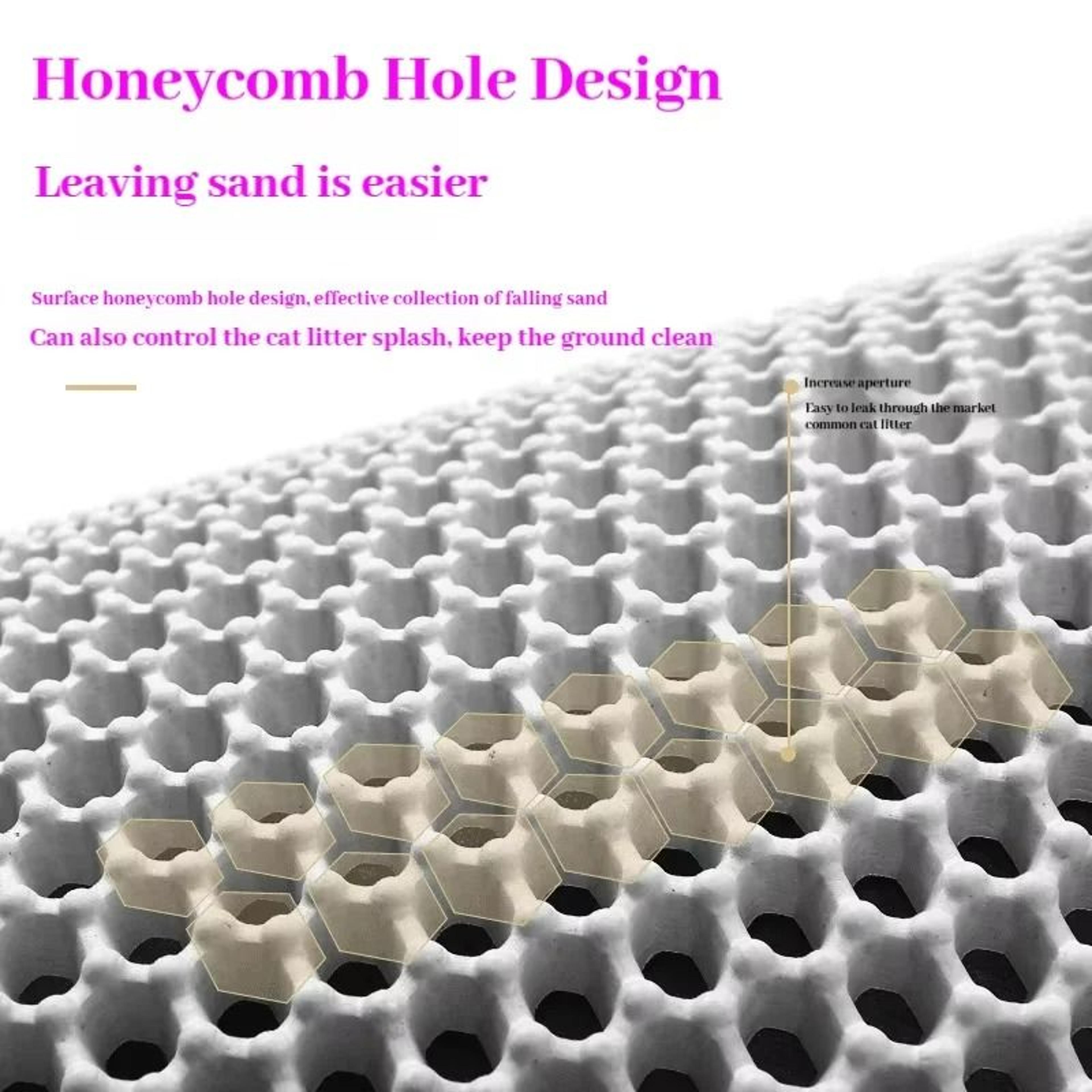 Honeycomb DoubleLayer Litter Trapping Mat 0