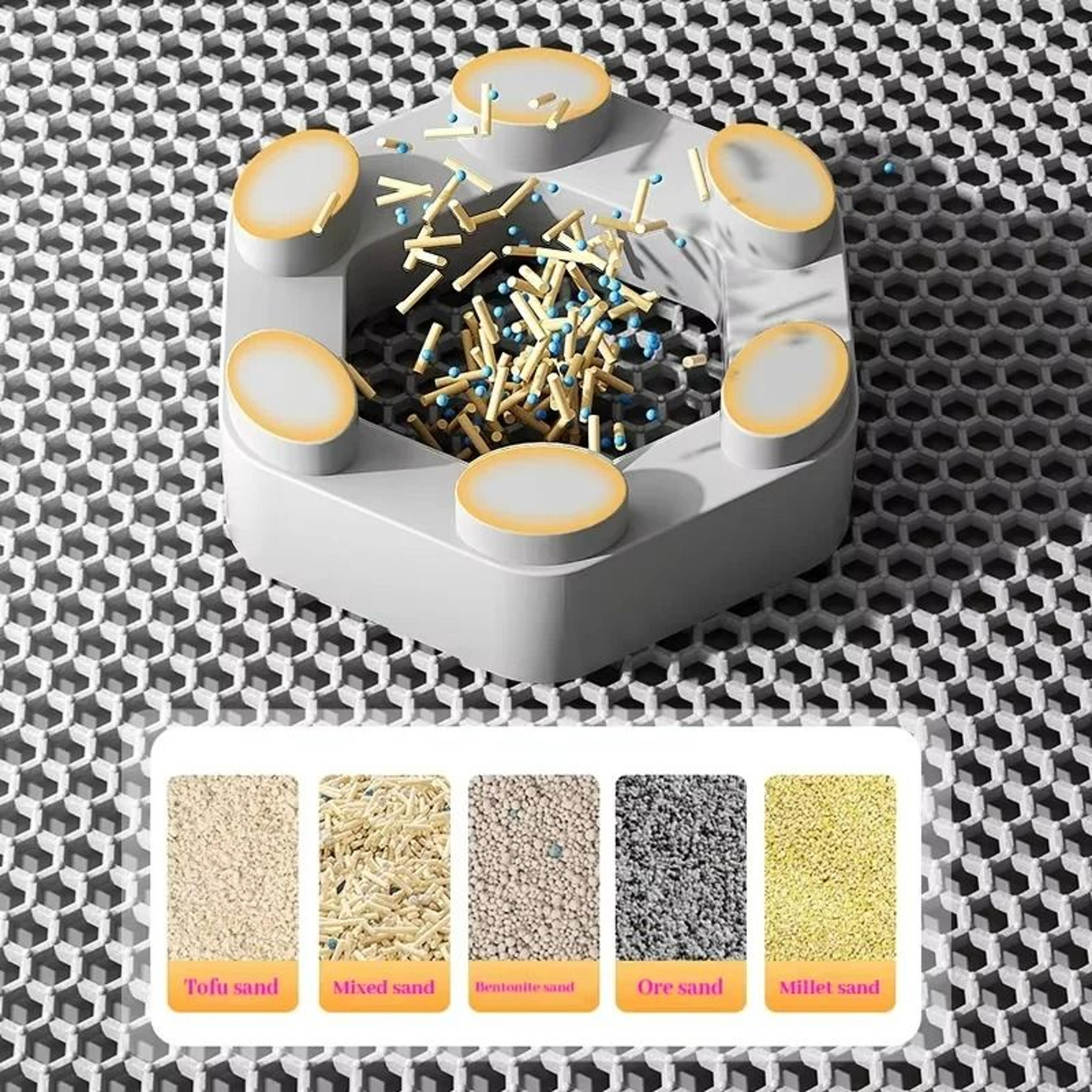 Honeycomb DoubleLayer Litter Trapping Mat 2
