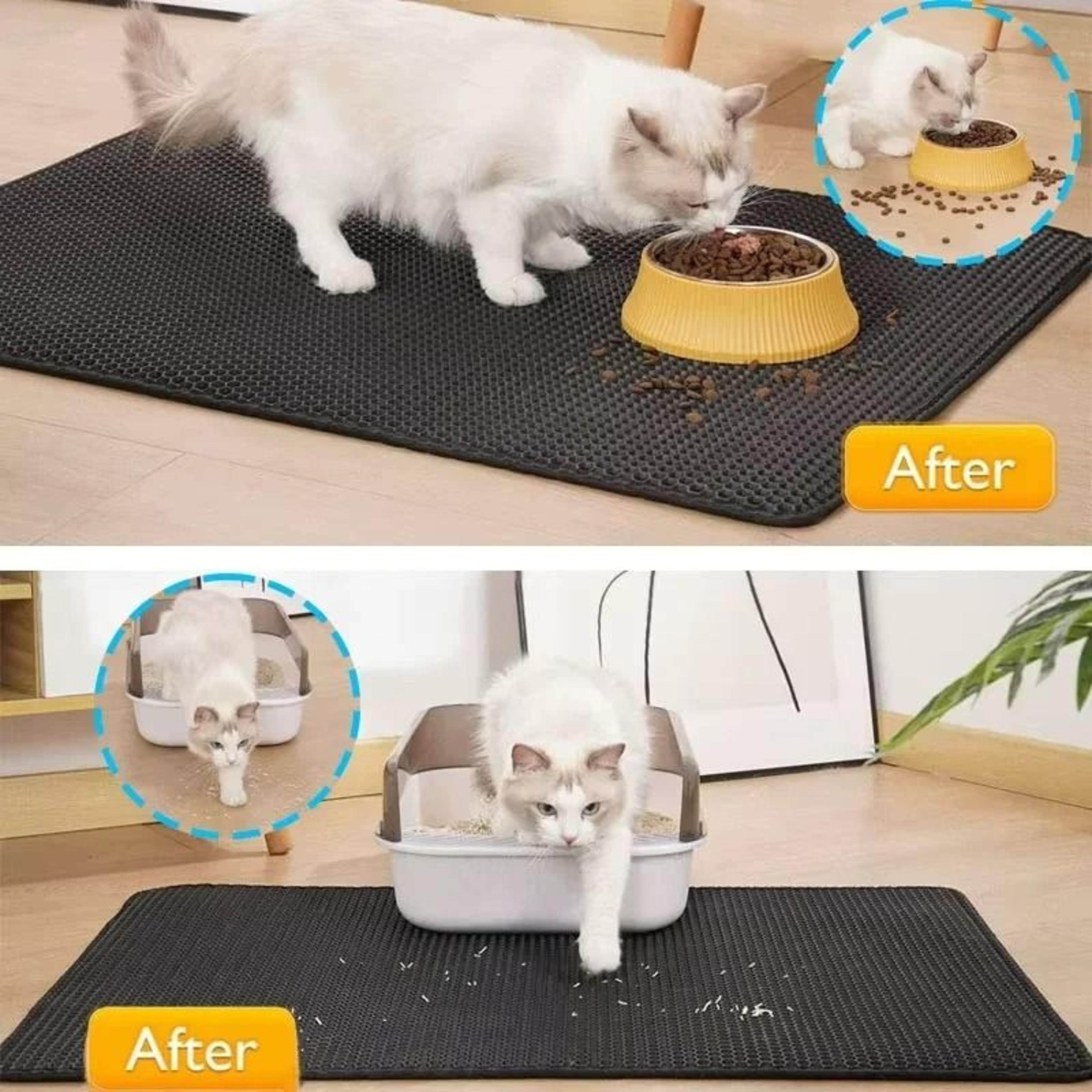 honeycomb double-layer litter trapping mat