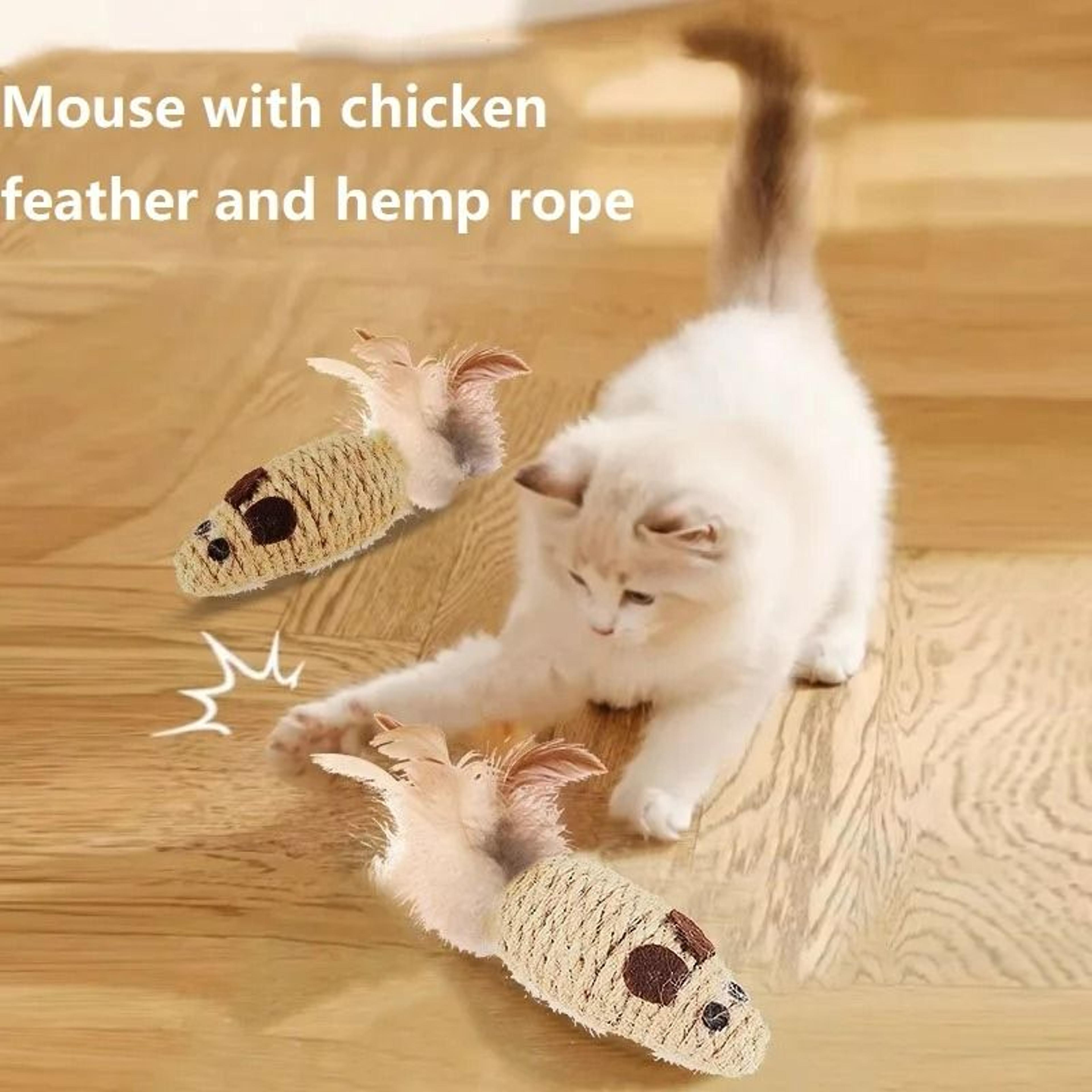 HeavyDuty Sisal  Plush Simulation Mouse 3
