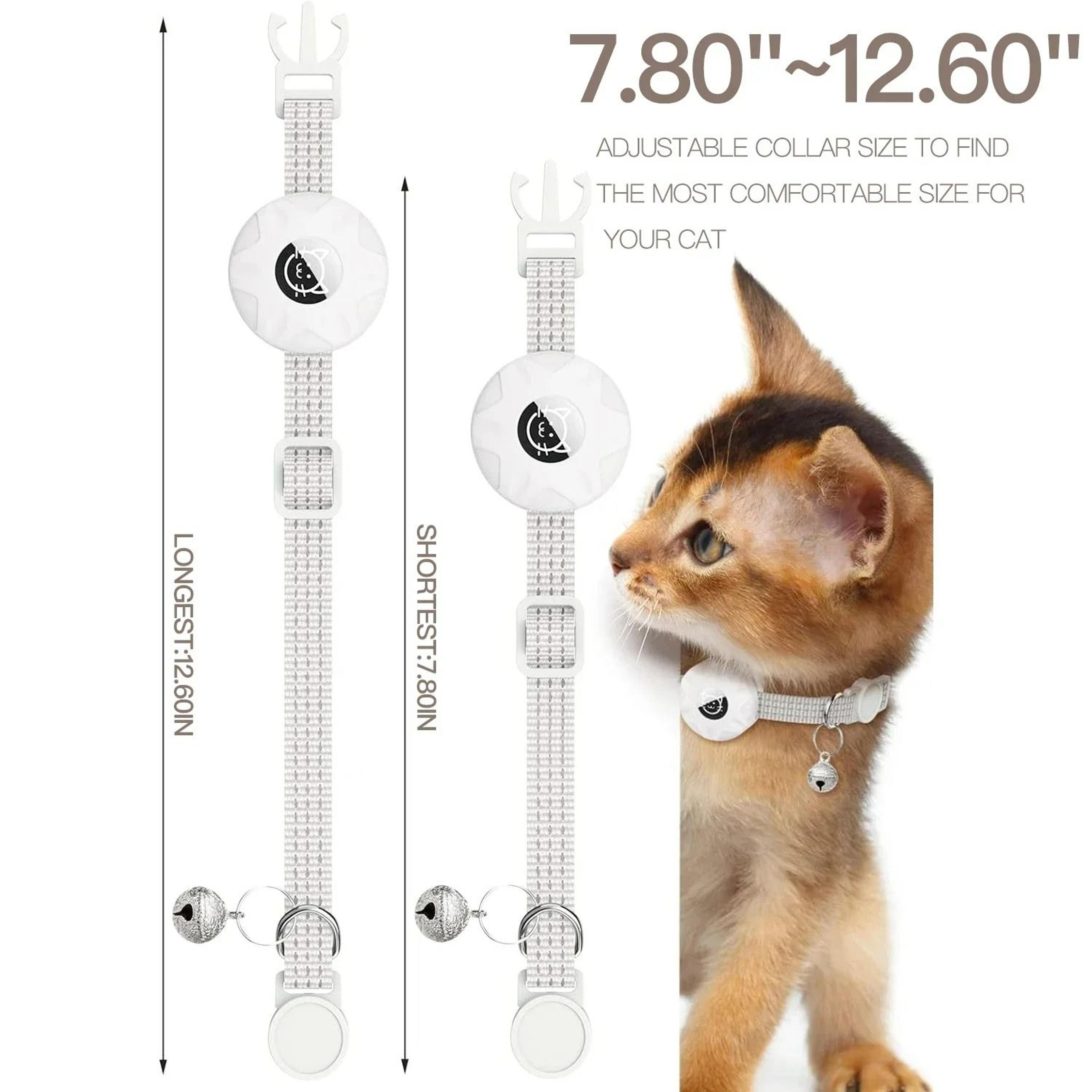 Reflective AirTag Safety Cat Collar  Secure GPS Tracking  Breakaway Protection 1