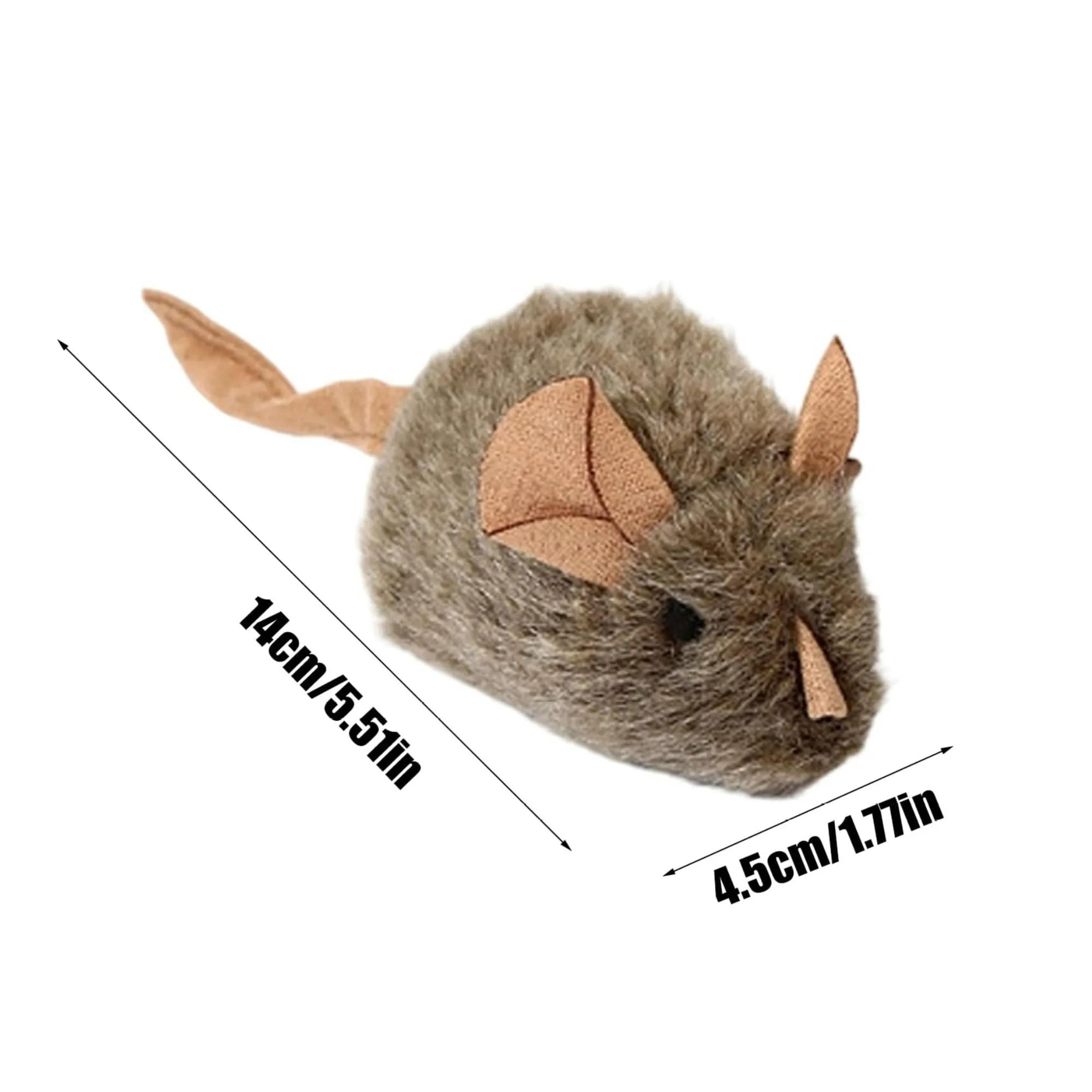 Squeaky Plush Mouse Cat Chew Toy  BiteResistant Interactive Prey Toy 7