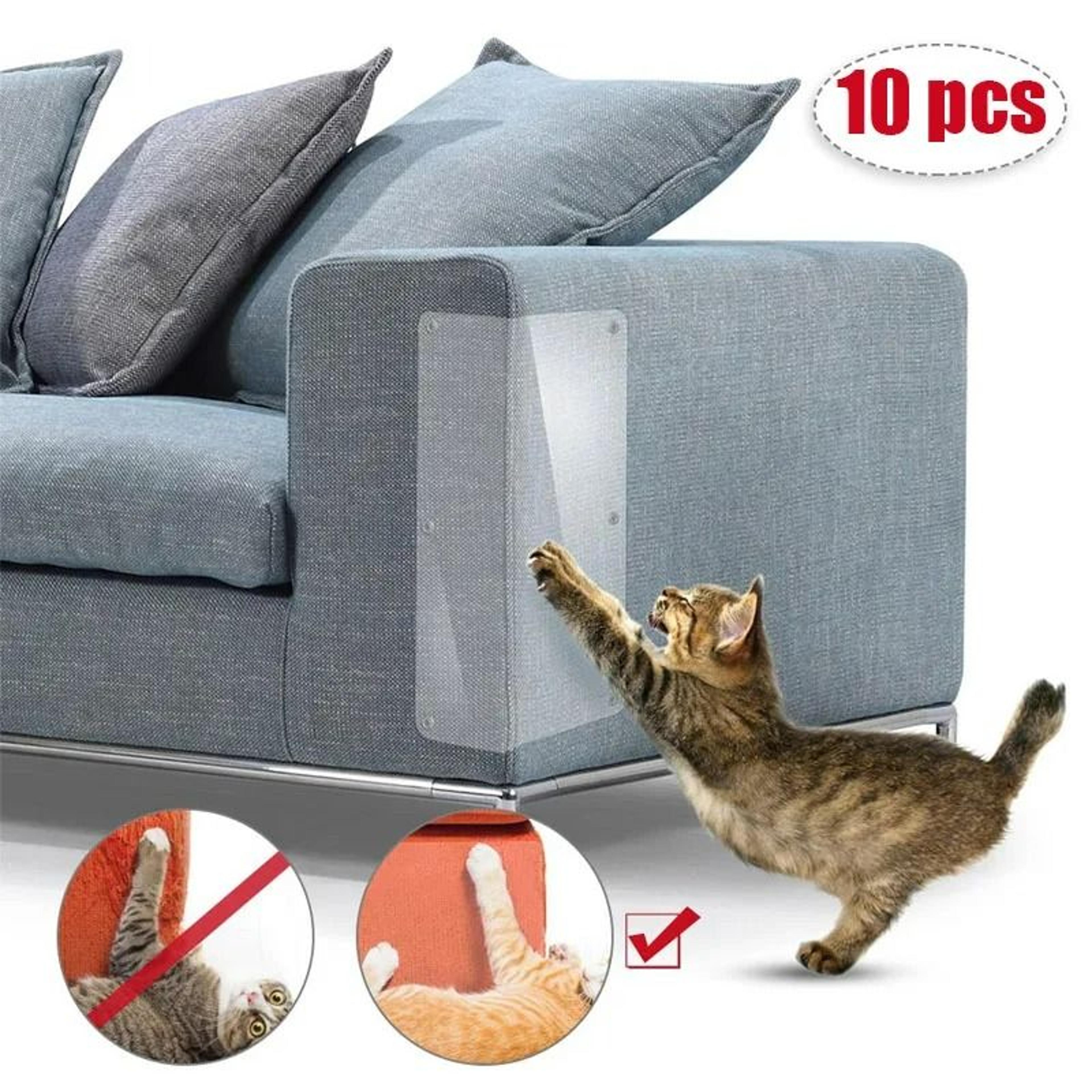 transparent sofa shield – 10-piece invisible furniture protection pads