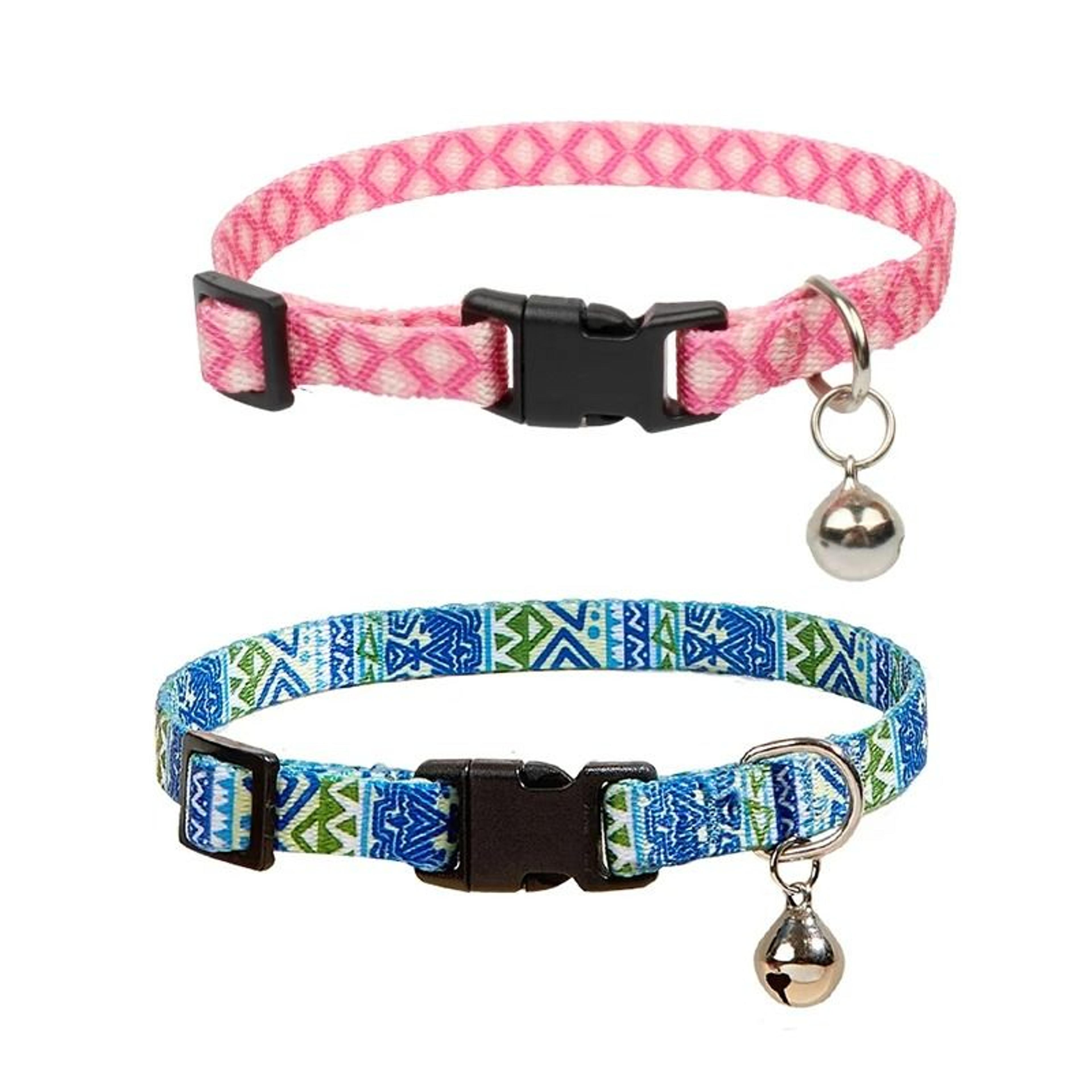 Geometric Doodle Print Cat Collar  FashionForward Adjustable Pet Neckwear 1