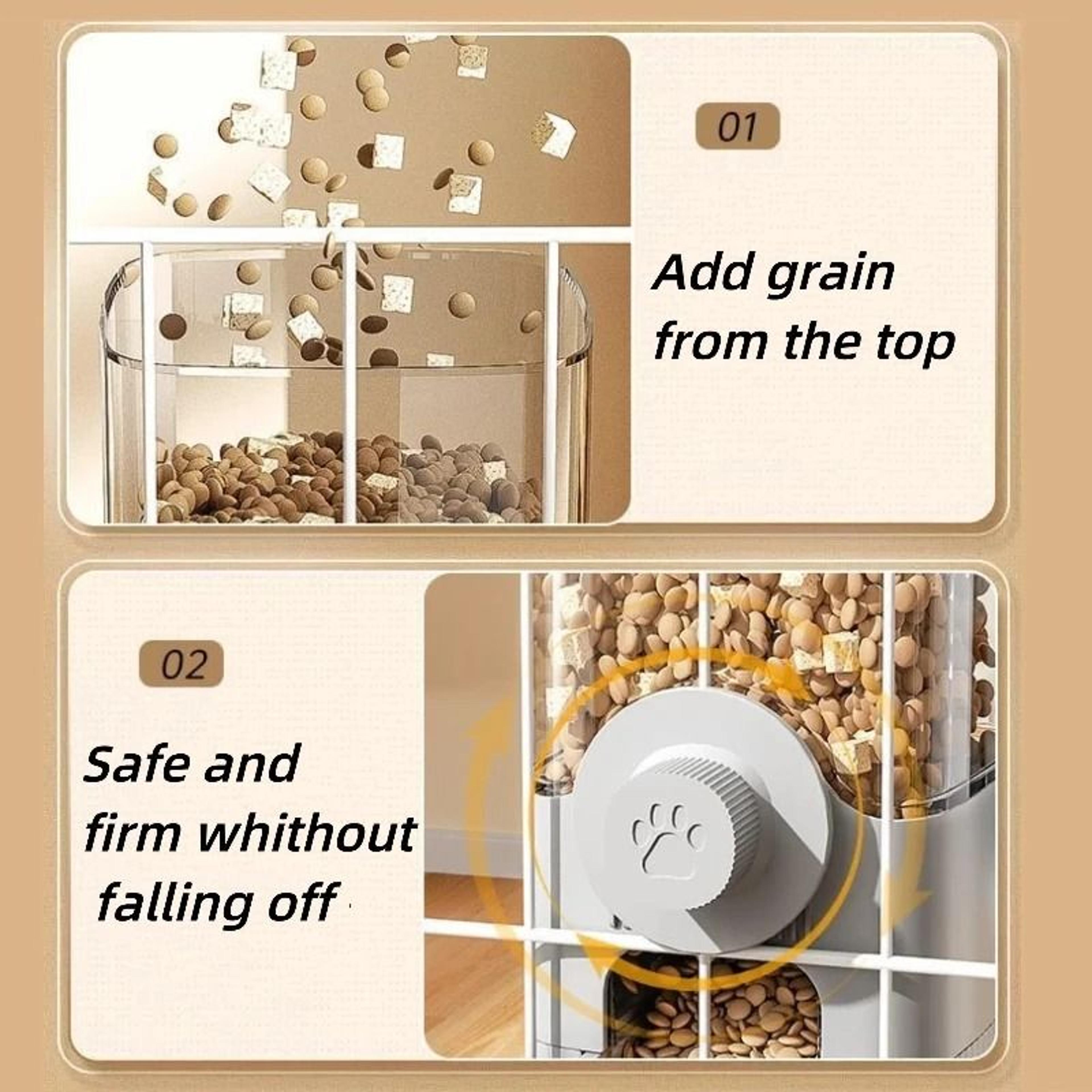 Hanging Cage Automatic Pet Feeder  Waterer Set  GravityFed Dispenser For Cats  Dogs 4