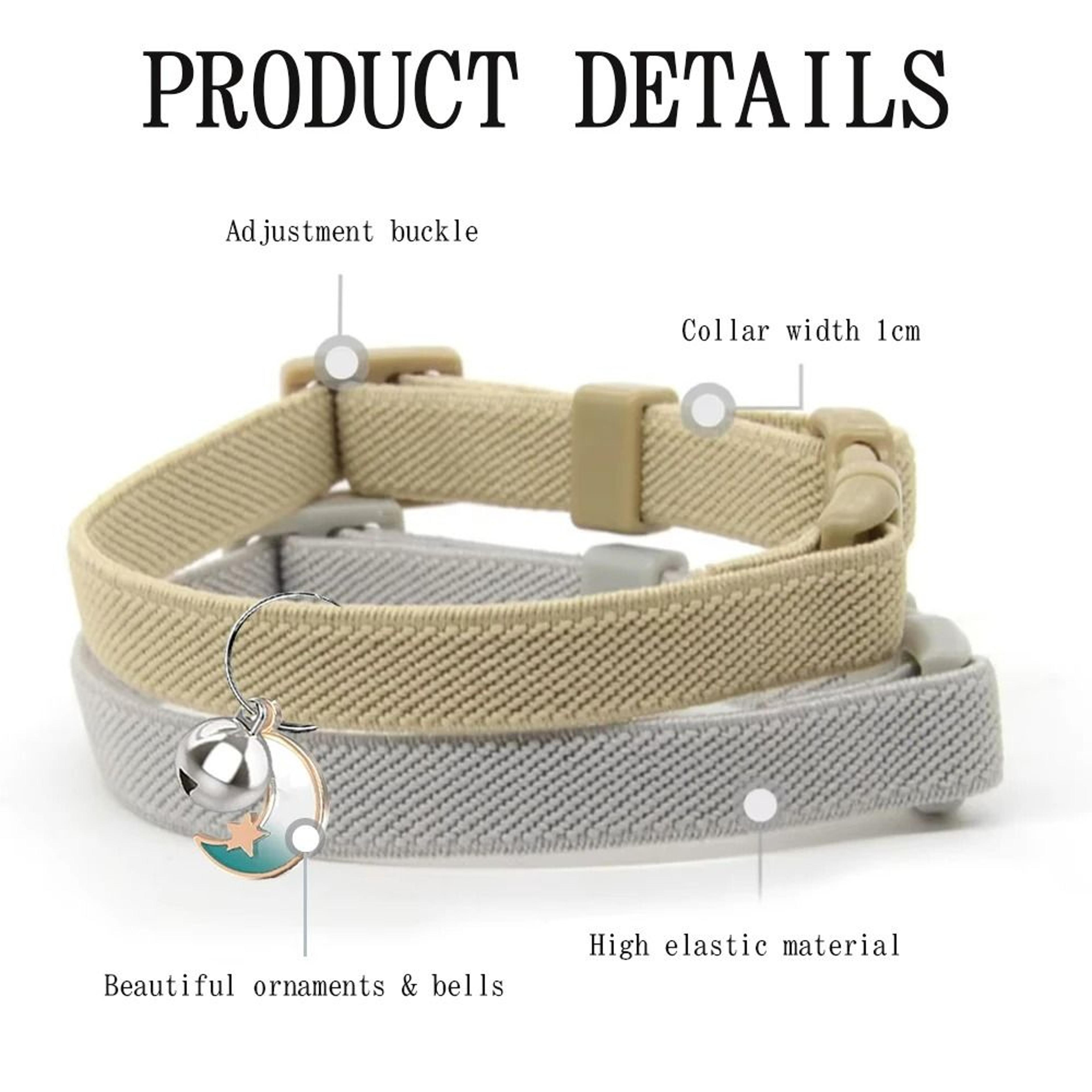 Elastic Safety Cat Collar  Lightweight Stretch Comfort For Kittens  Adult Cats 4