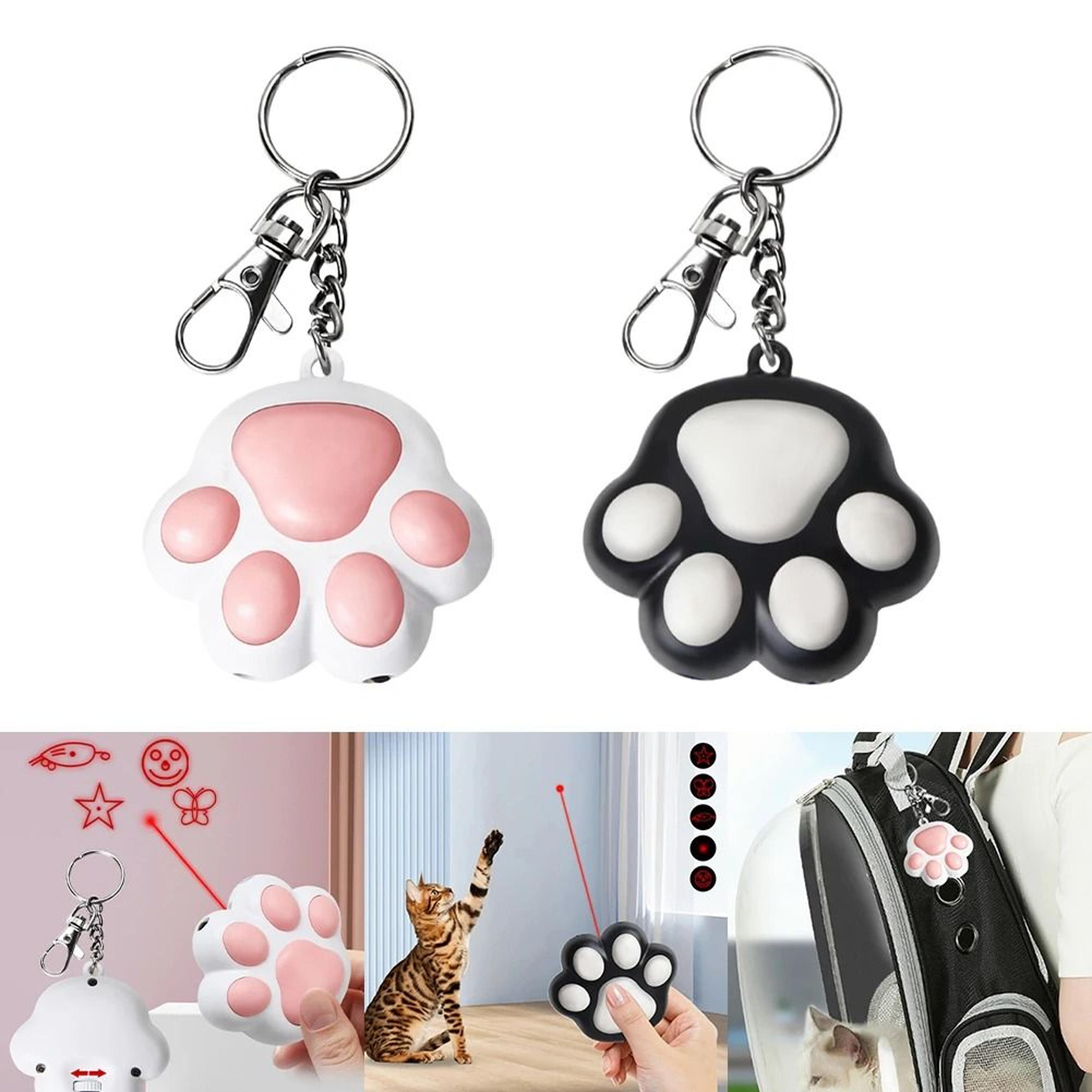5-pattern interactive laser pointer – adjustable red dot chase & training toy for cats & dogs