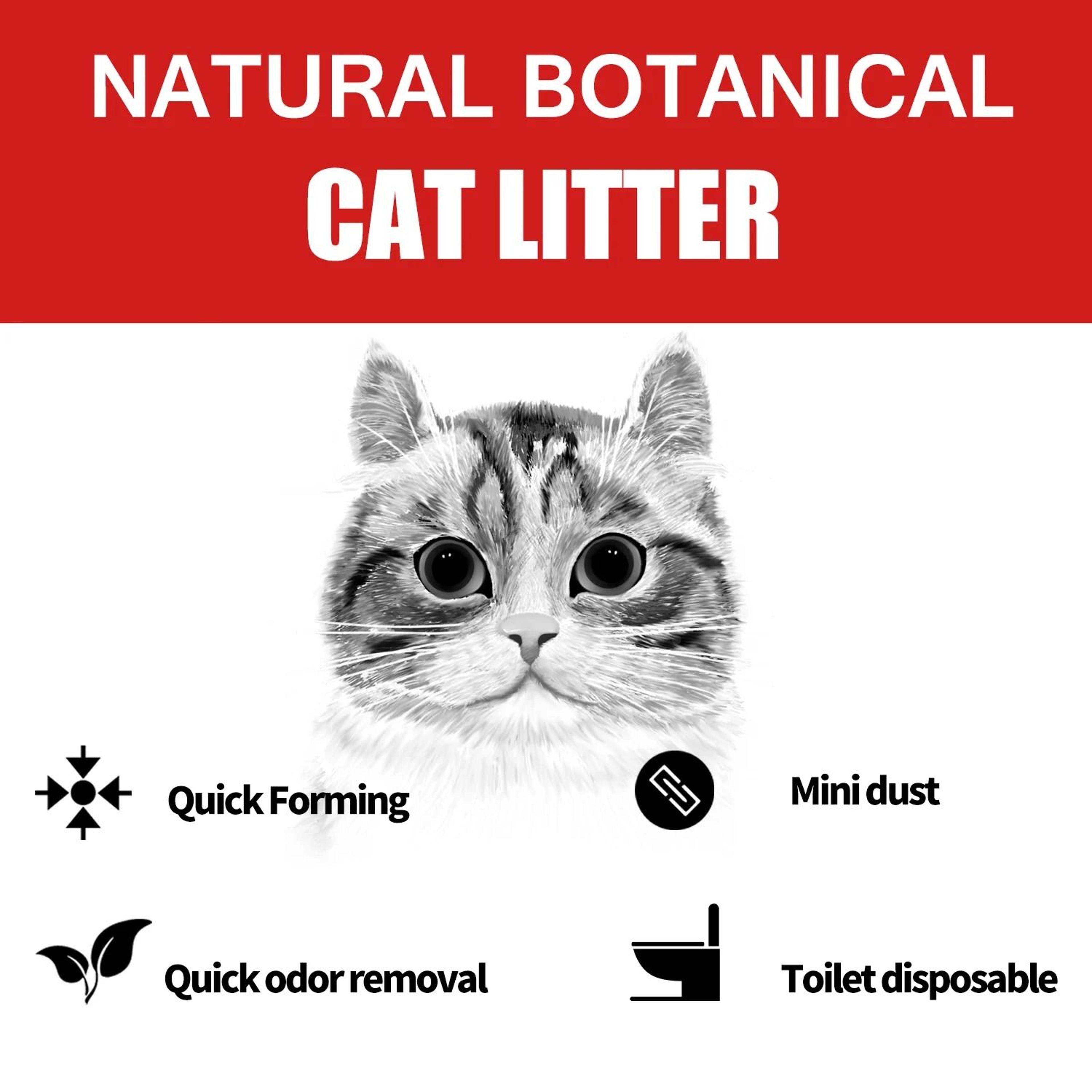 Premium EcoFriendly Tofu Cat Litter  33 Lb Bulk Pack DustFree Botanical Clumping Litter 2