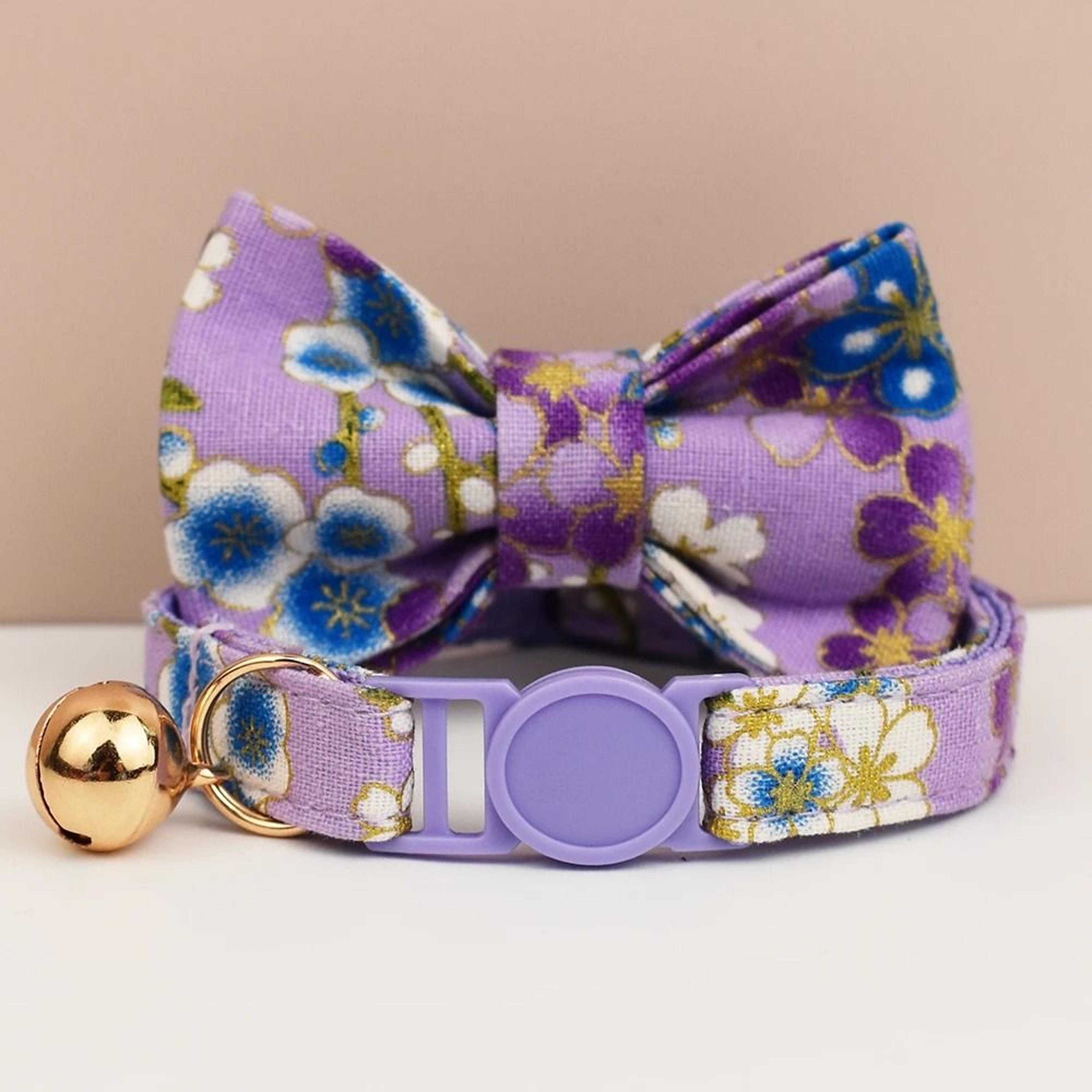 Adjustable Breakaway Bowknot Cat Collar With Safety Choke Prevention 10