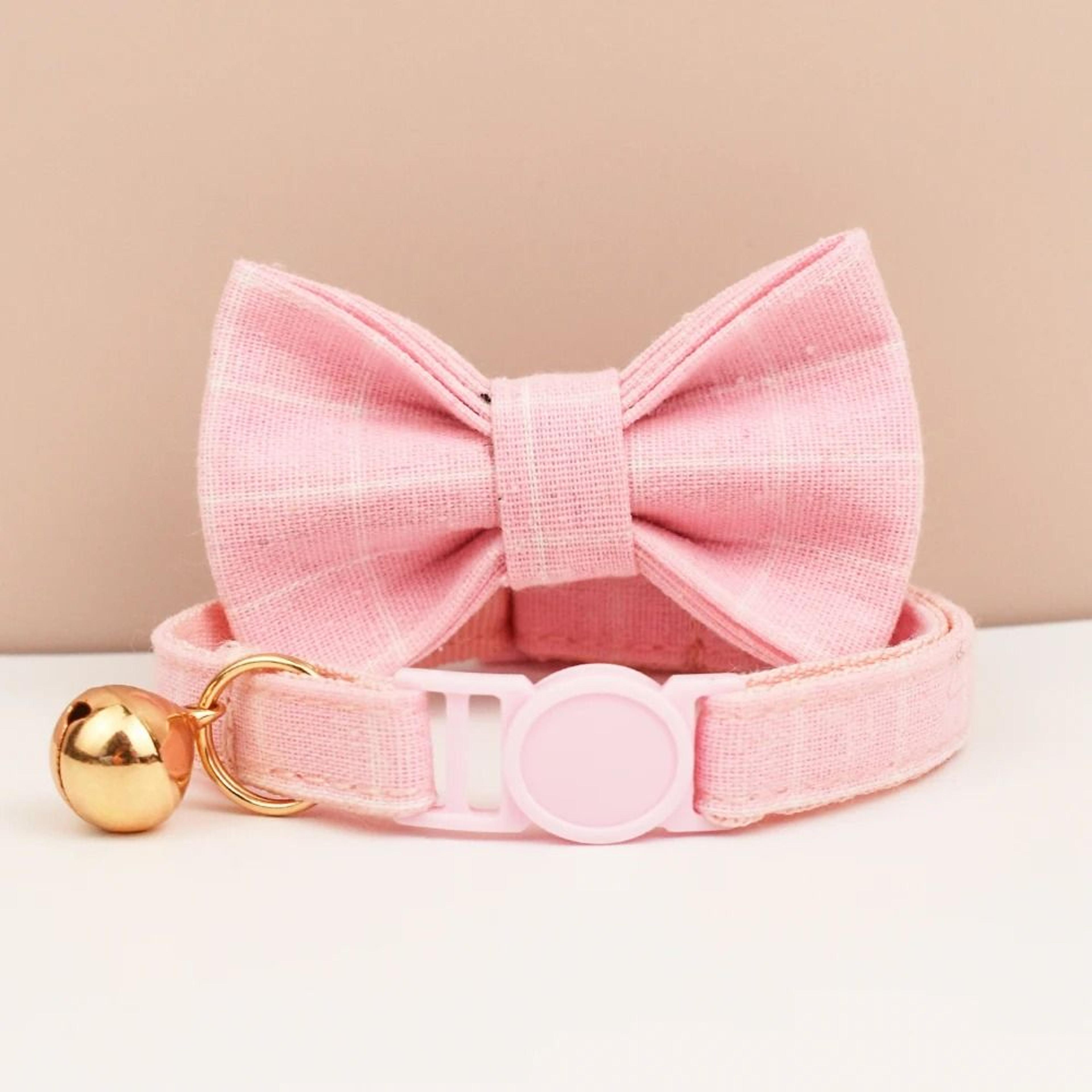 Adjustable Breakaway Bowknot Cat Collar With Safety Choke Prevention 2