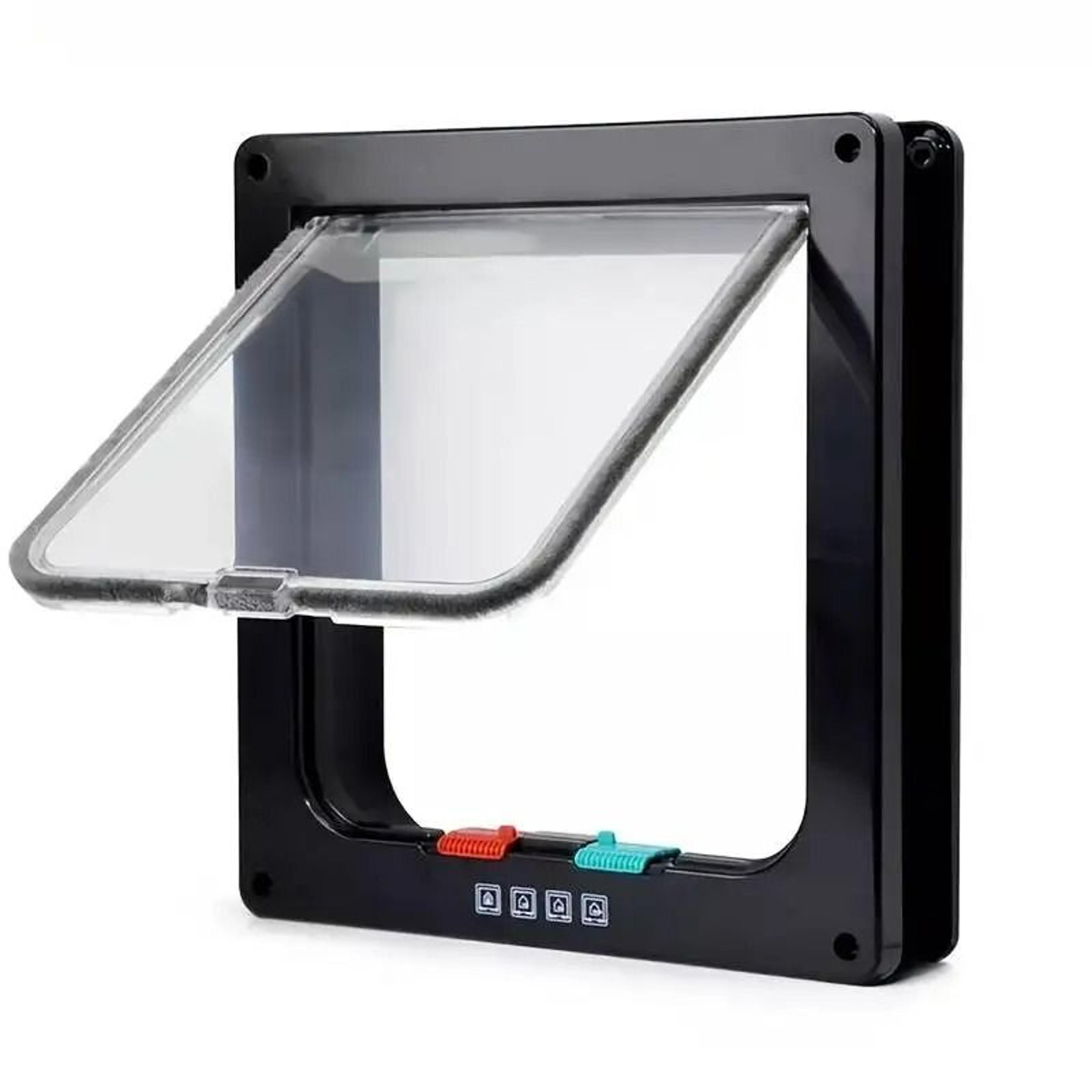 4Way Locking Weatherproof Pet Door Flap  HighSecurity Passageway Kit For Cats Dogs And Puppies 9