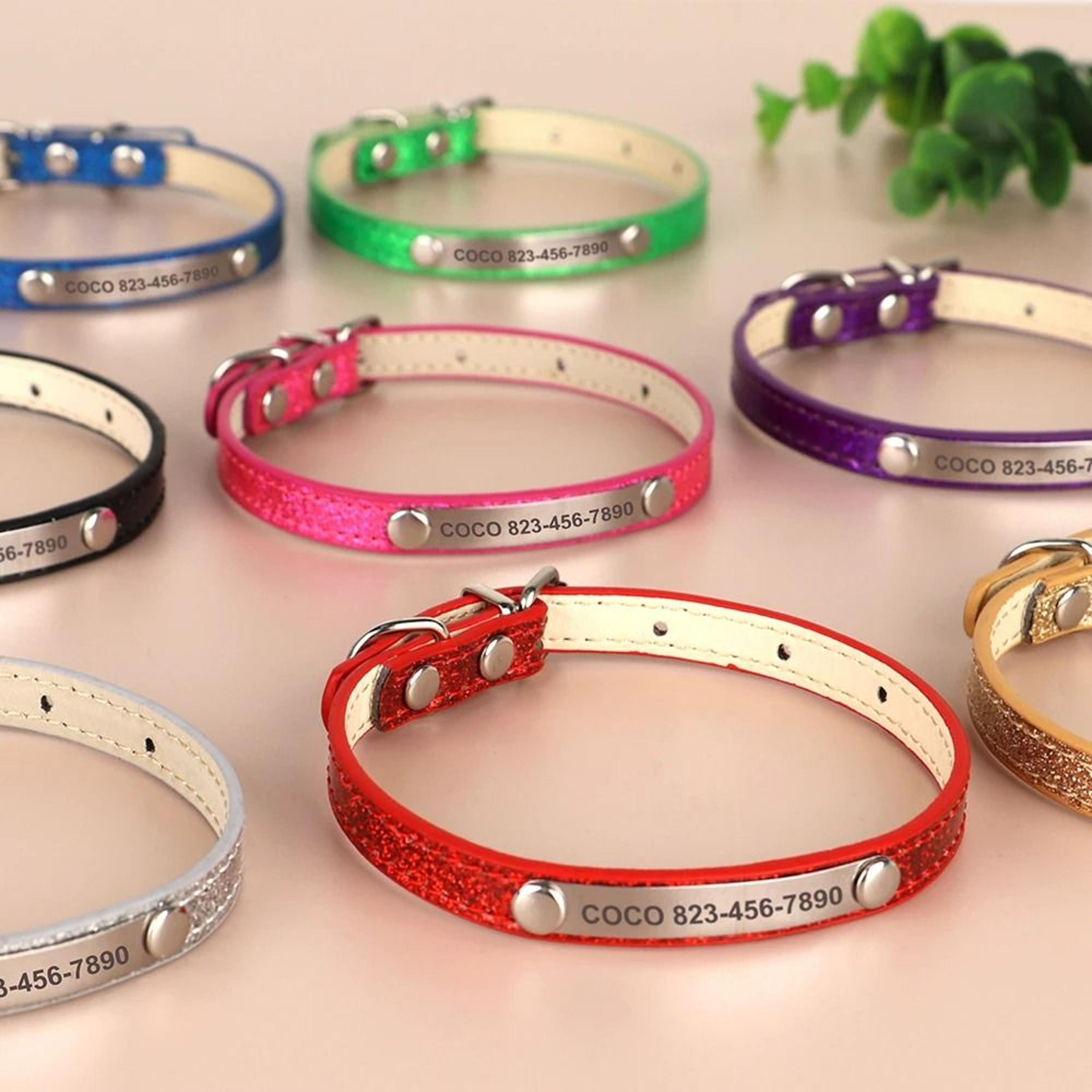 Personalized Nylon Cat ID Collar With Engraved SlideOn Safety Tag 3