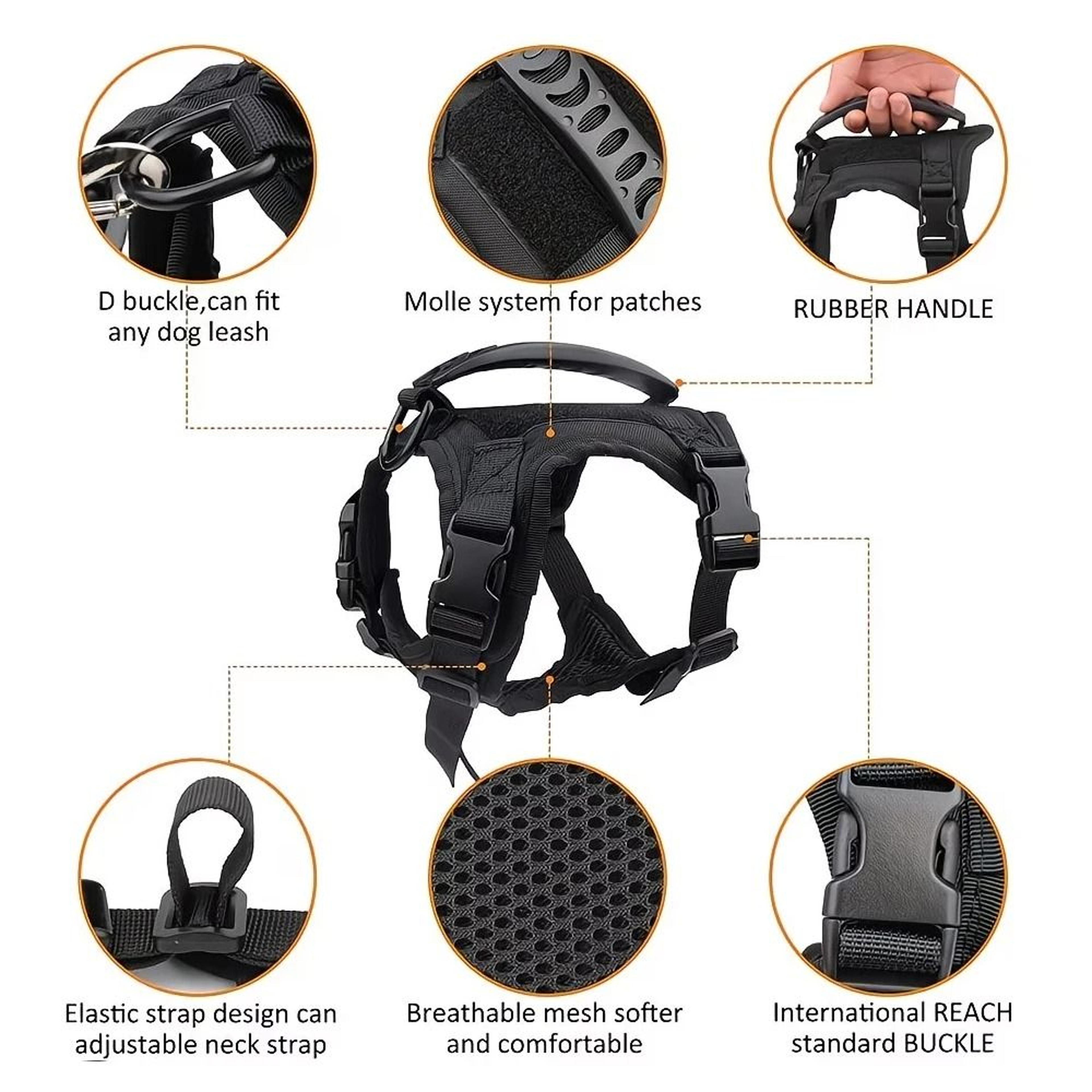 Durable Tactical EscapeProof Cat Harness And Leash Set 2