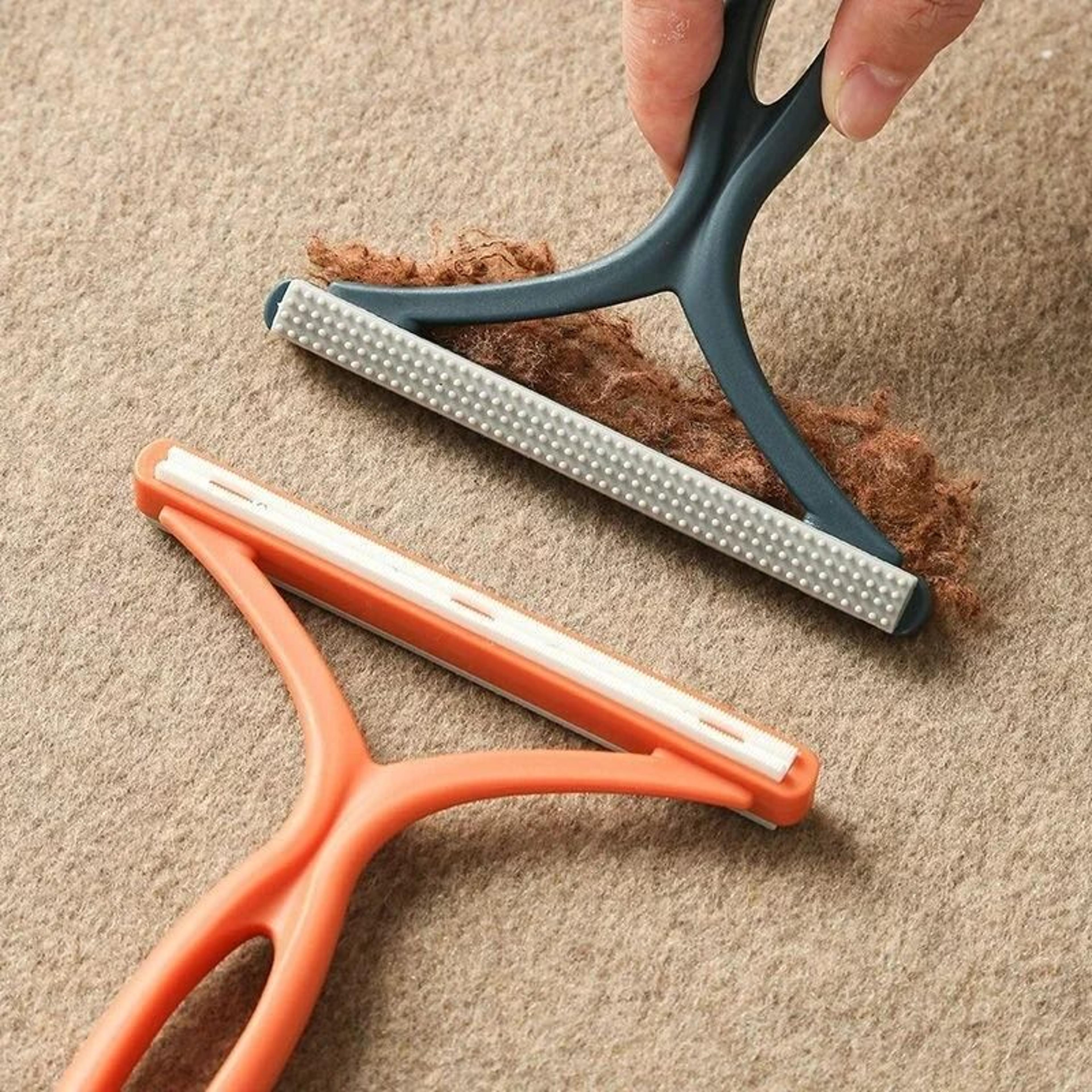 2-in-1 double-sided pet hair and lint remover