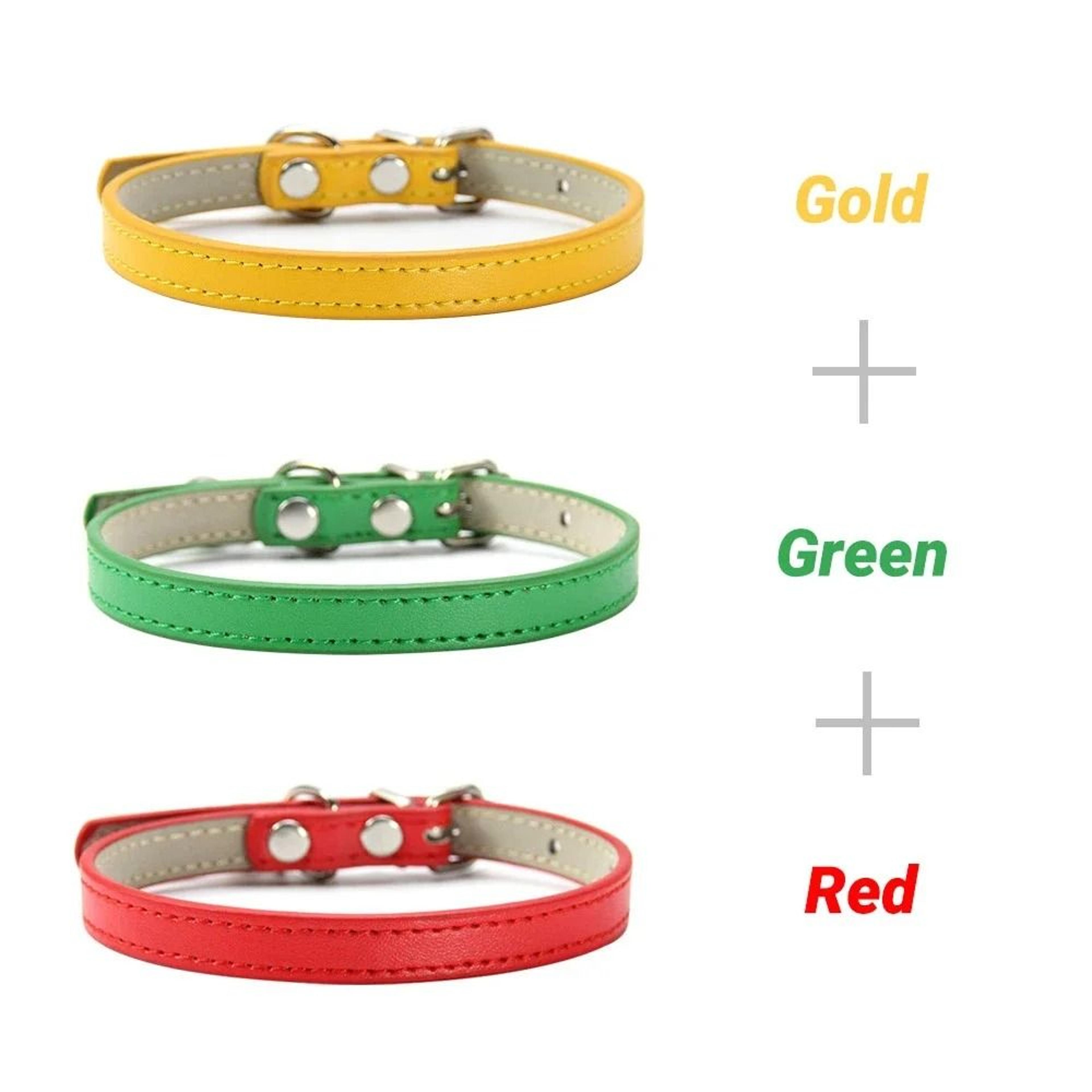 Soft PU Leather Cat And Puppy Collars  Pack Of 3 11