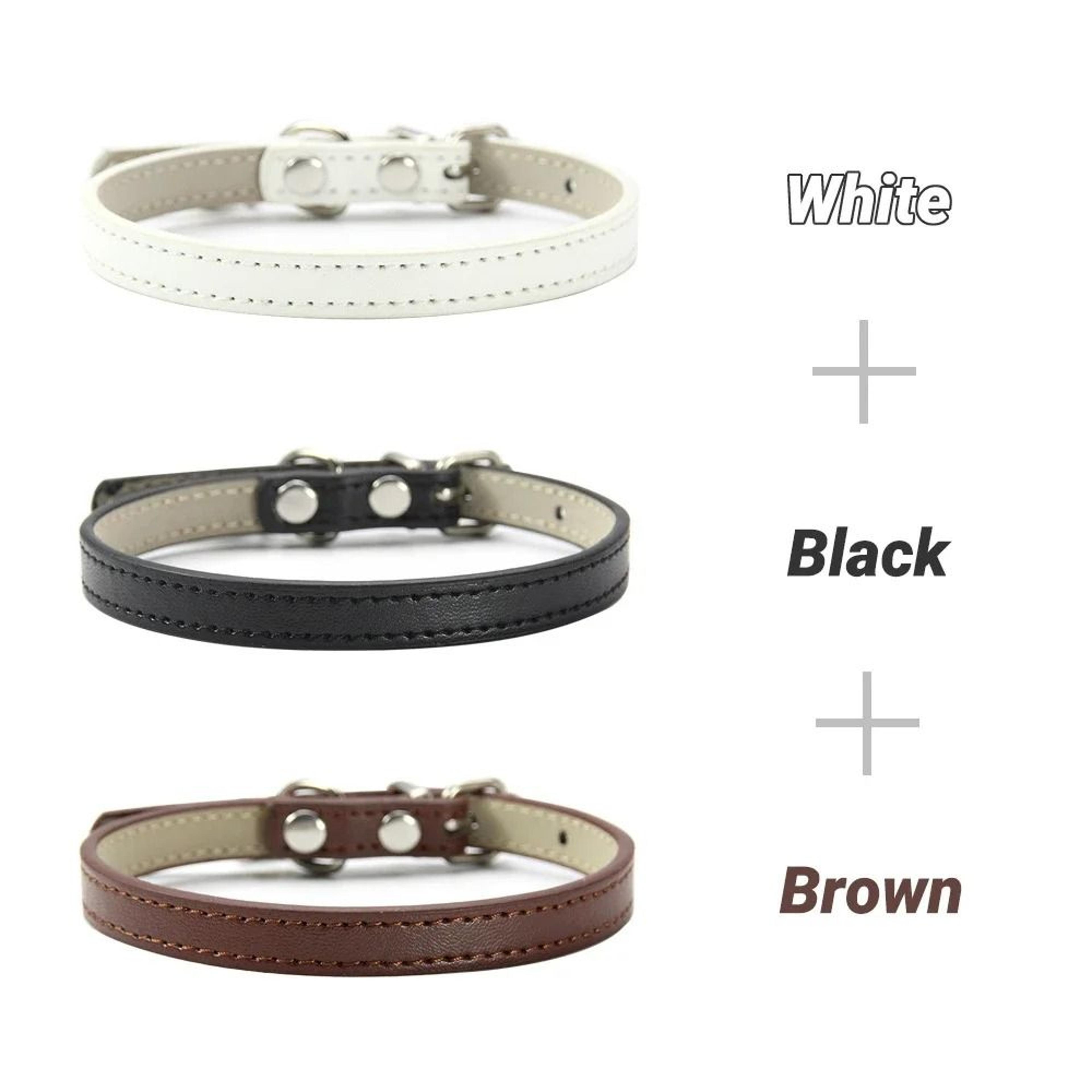 Soft PU Leather Cat And Puppy Collars  Pack Of 3 14