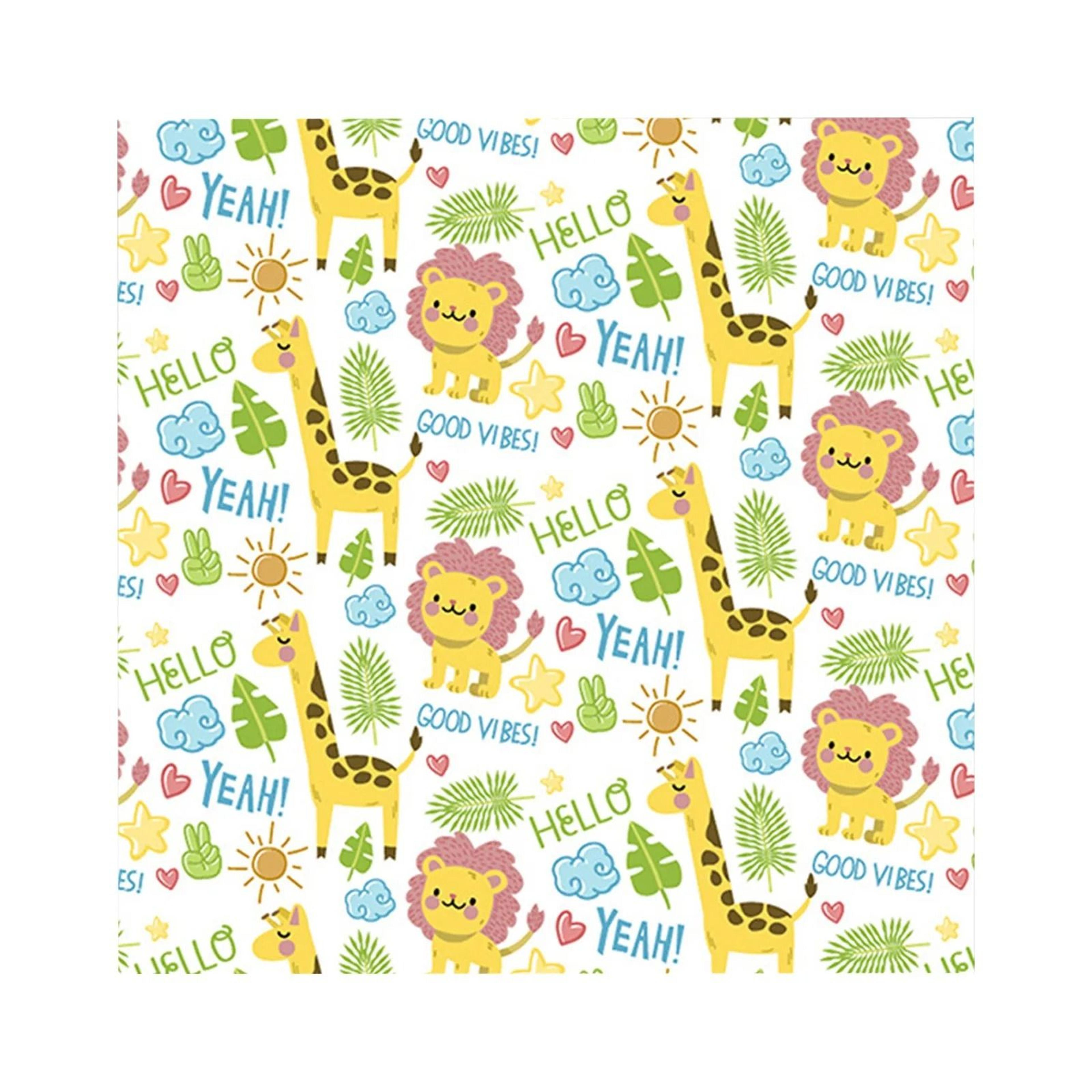 SelfAdhesive Cartoon Printed Cat Grooming Restraint Wrap Fabric 8