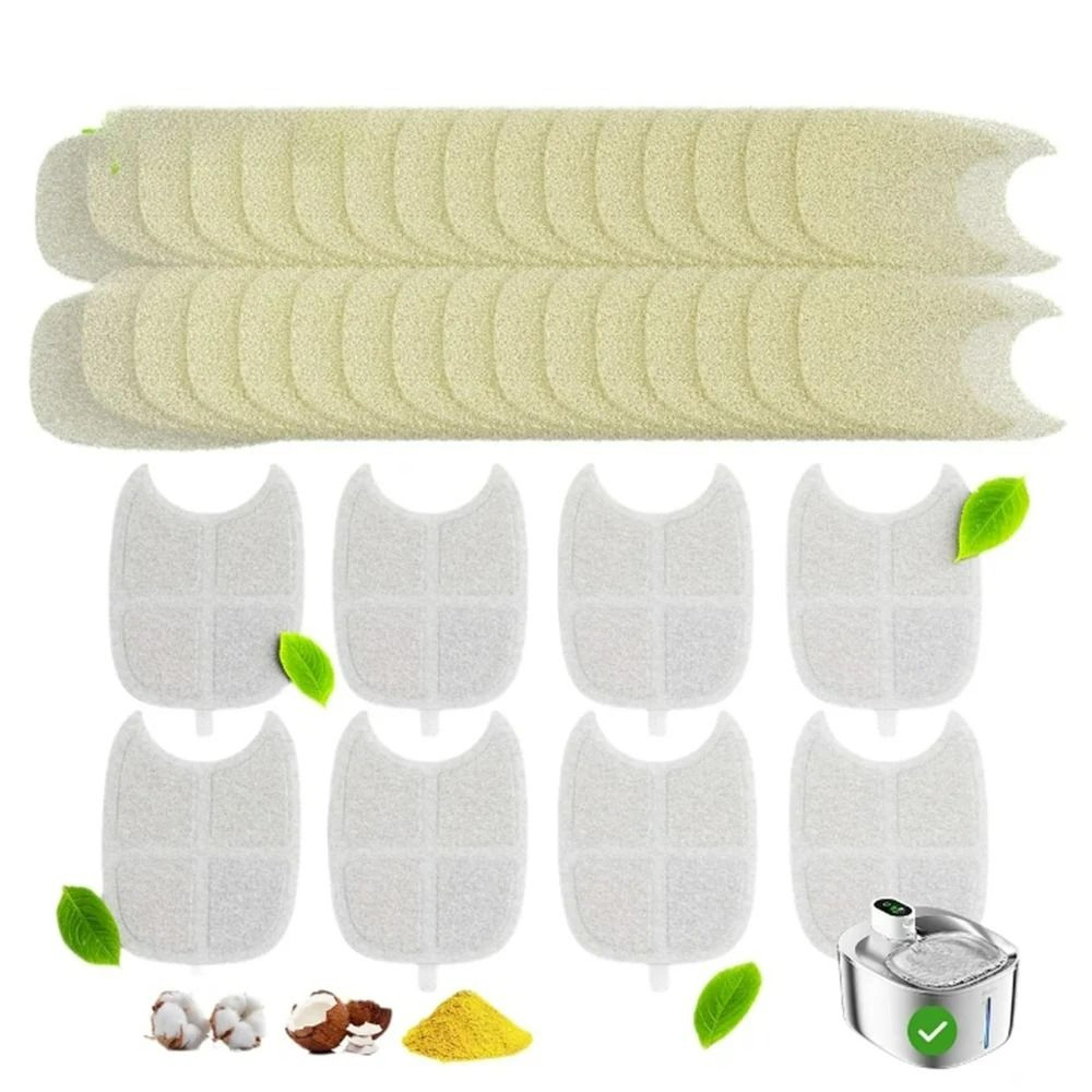 multi-stage water fountain replacement filters for stainless steel pet dispensers