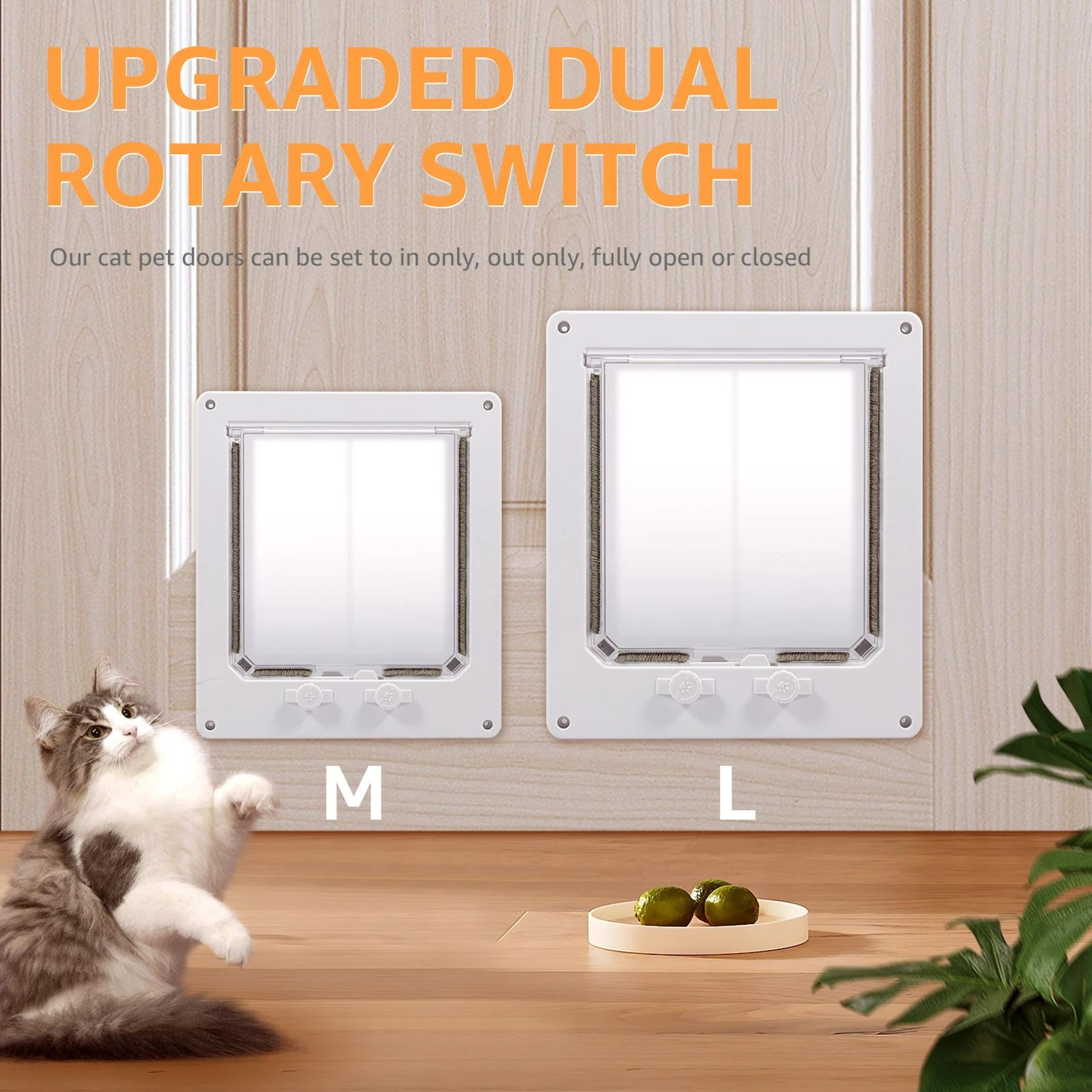 4Way Locking Interior Pet Flap Door 0