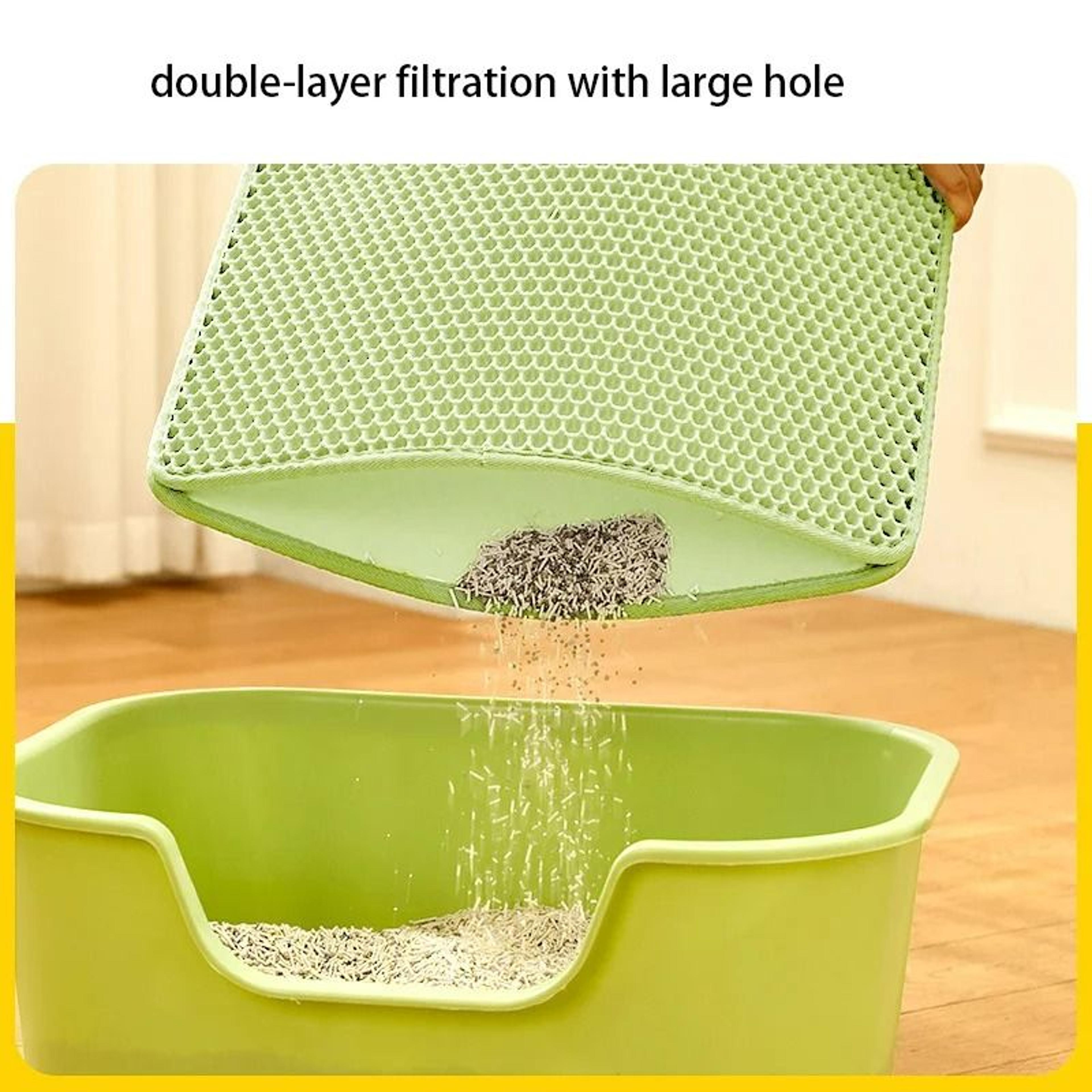 Waterproof DoubleLayer Honeycomb Cat Litter Mat 2