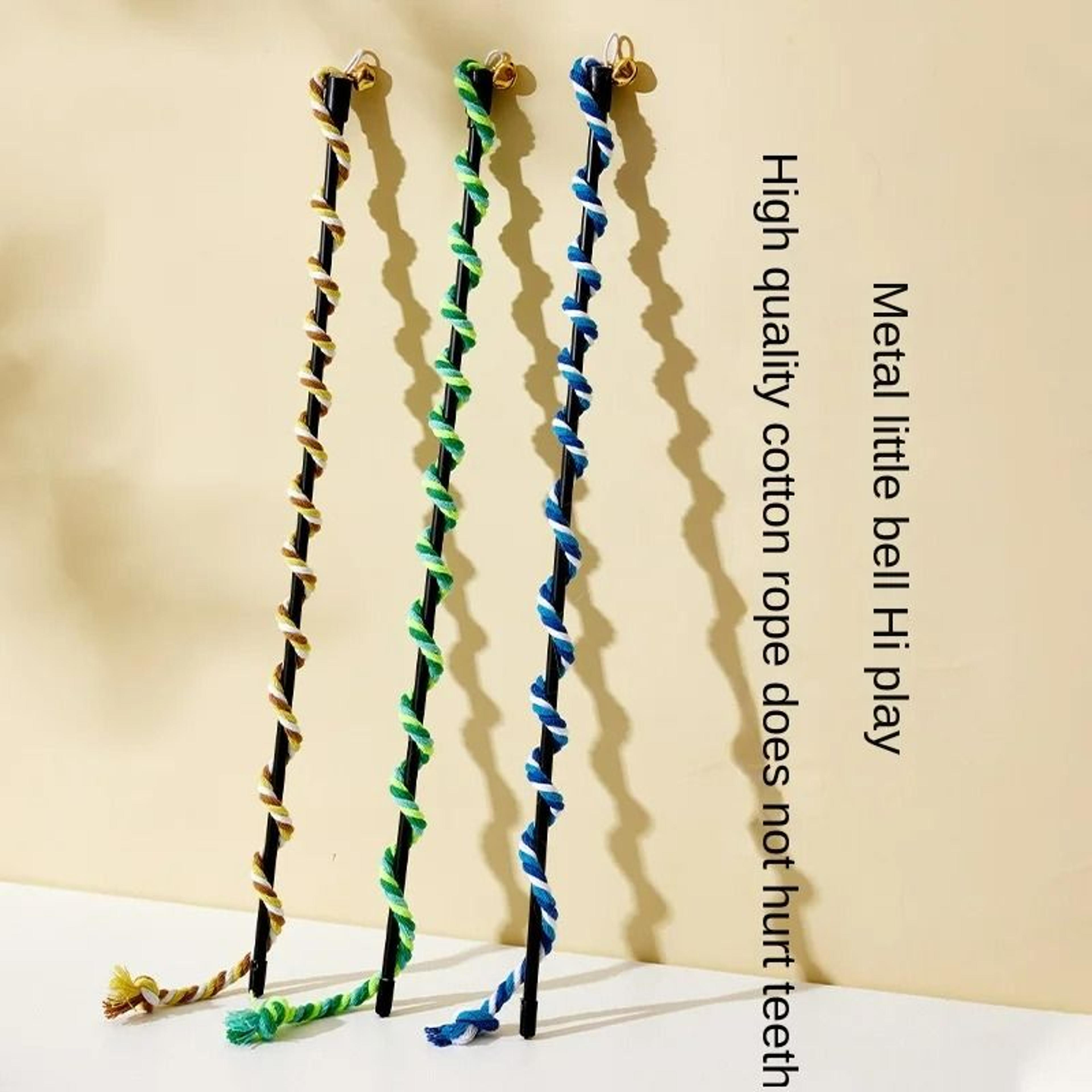 Interactive Ribbon And Feather Cat Teaser Wand 0