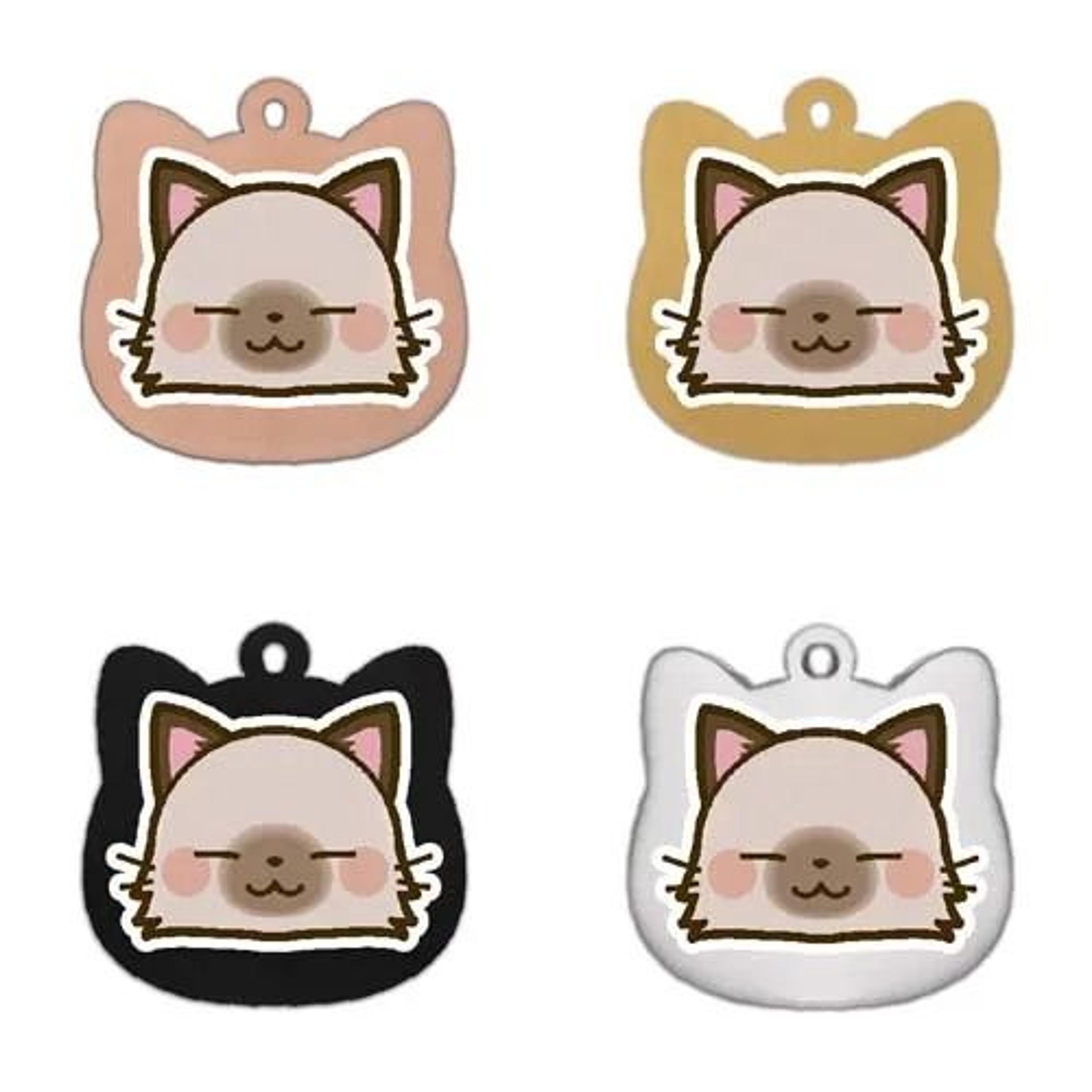 Cute Personalized Stainless Steel Cat Identification Tags 7