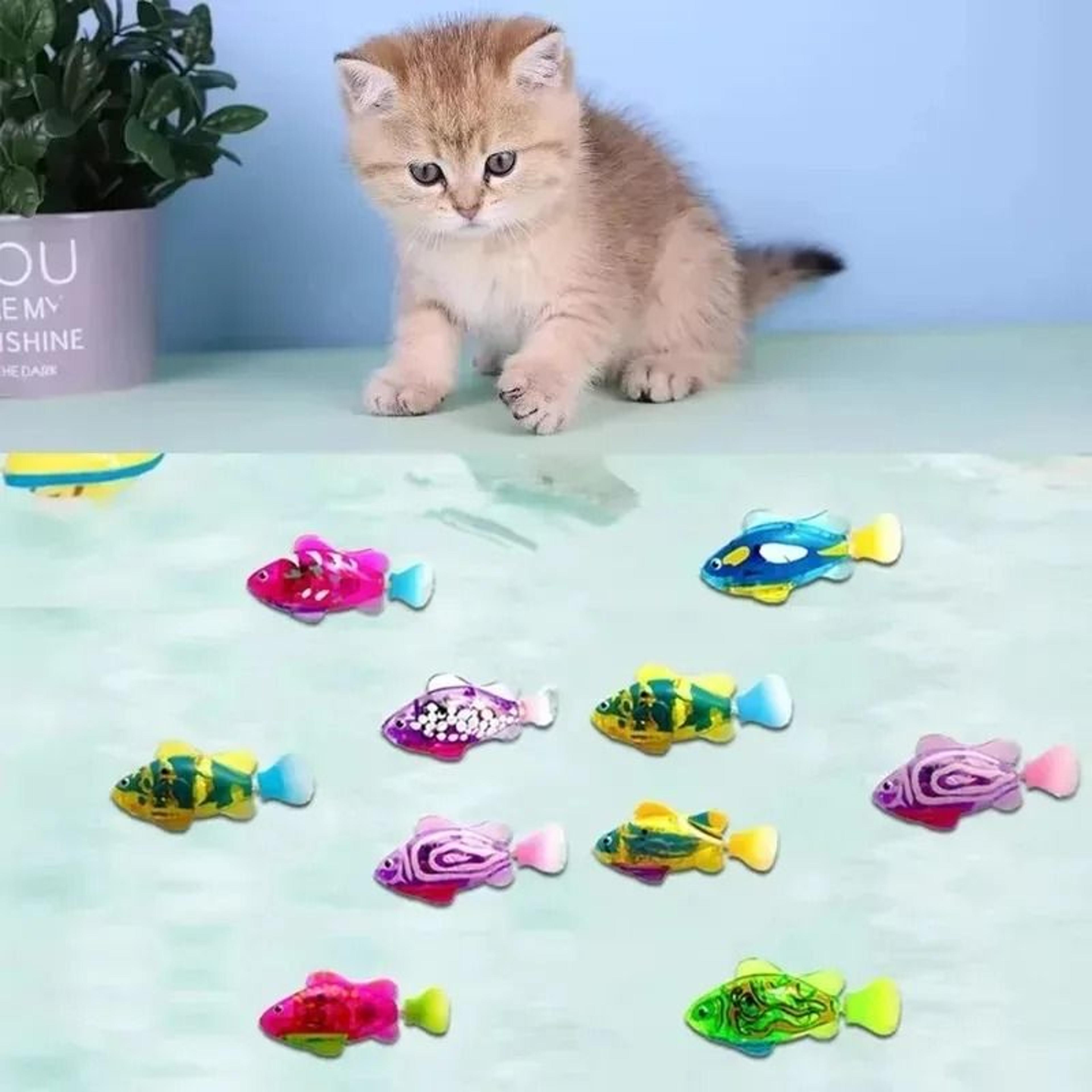 Interactive LED Inductive Swimming Robot Fish Toy 1