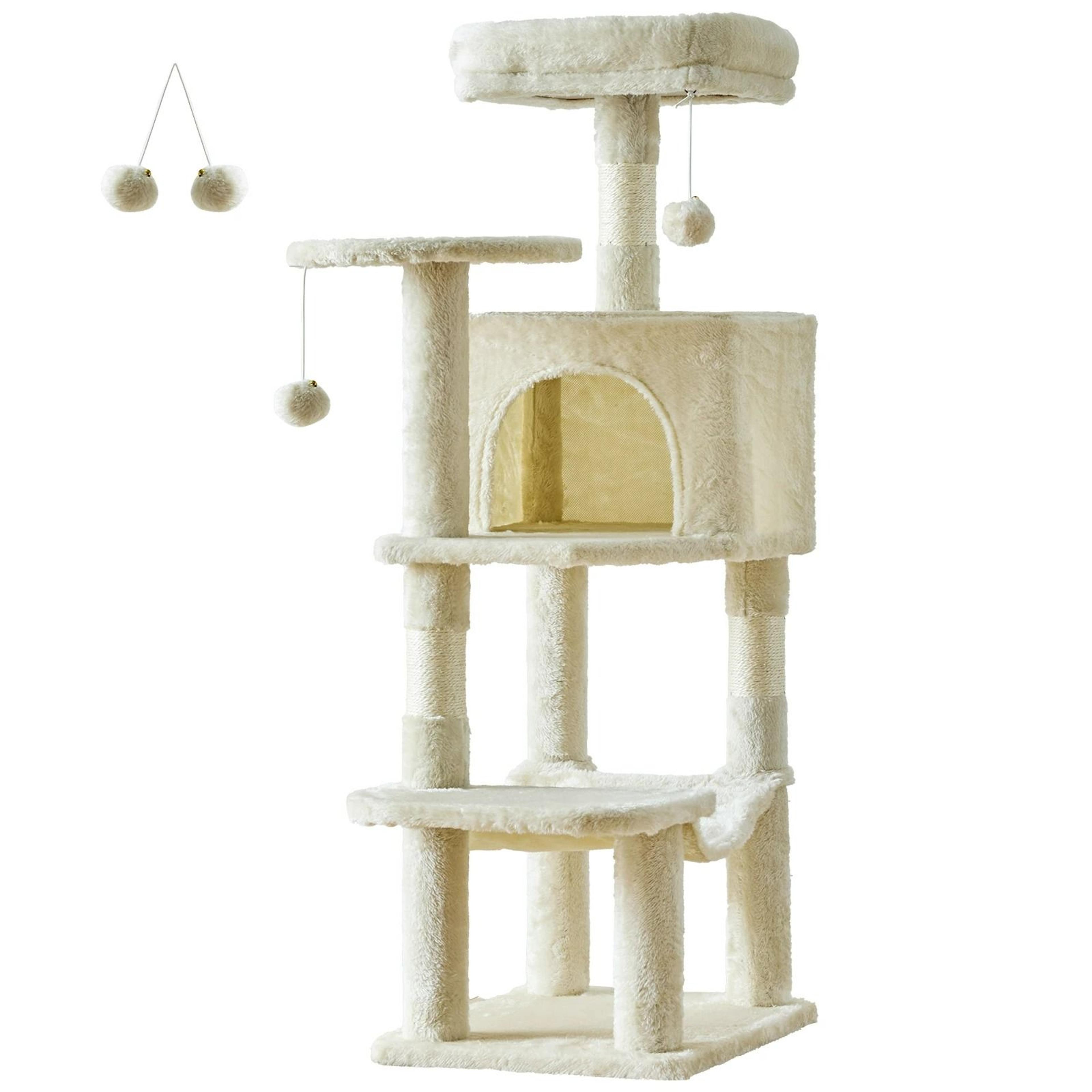 MultiLevel Cat Tree Tower With Natural Sisal Scratching Posts 6
