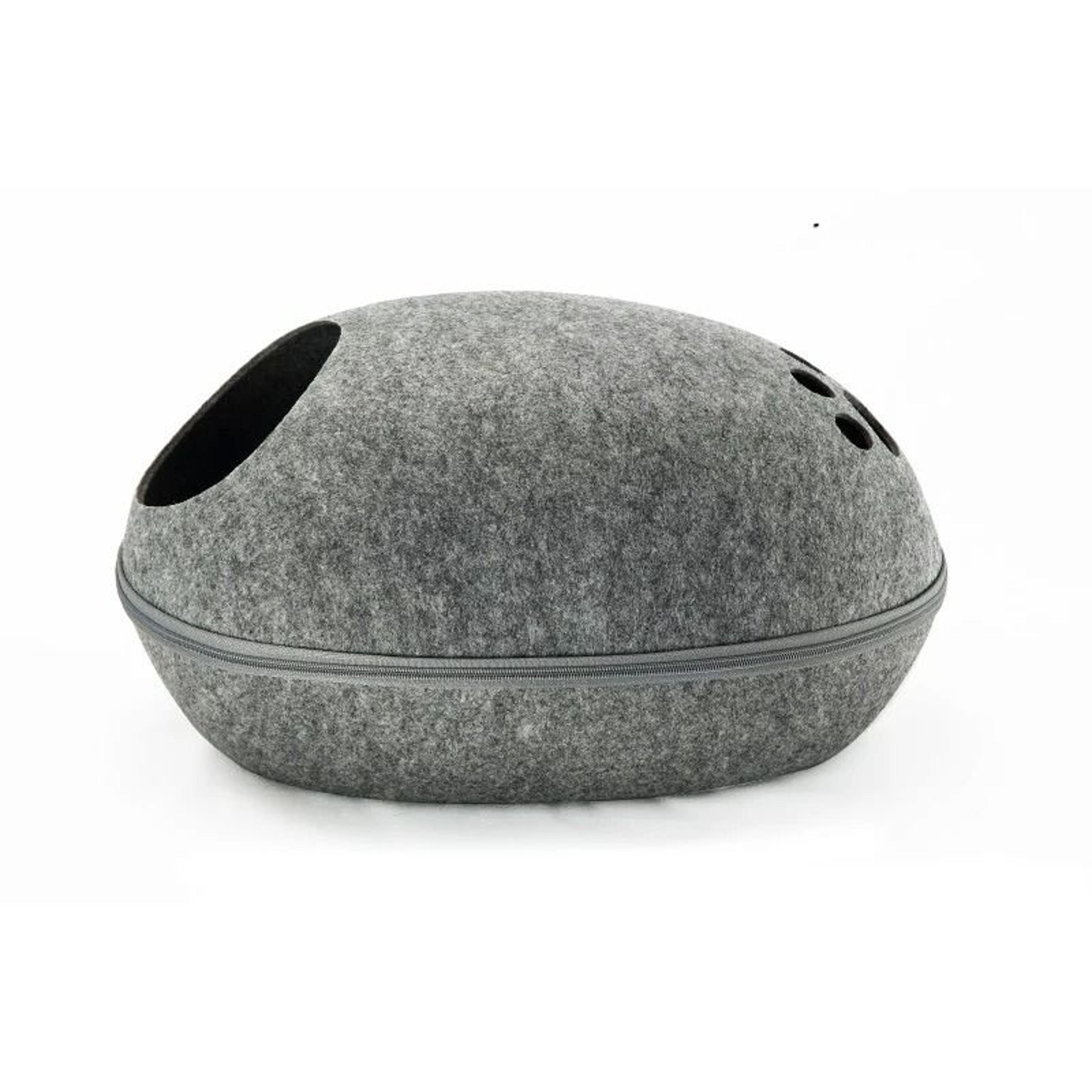 Cozy Covered Indoor Cat House With Removable Cushion 8