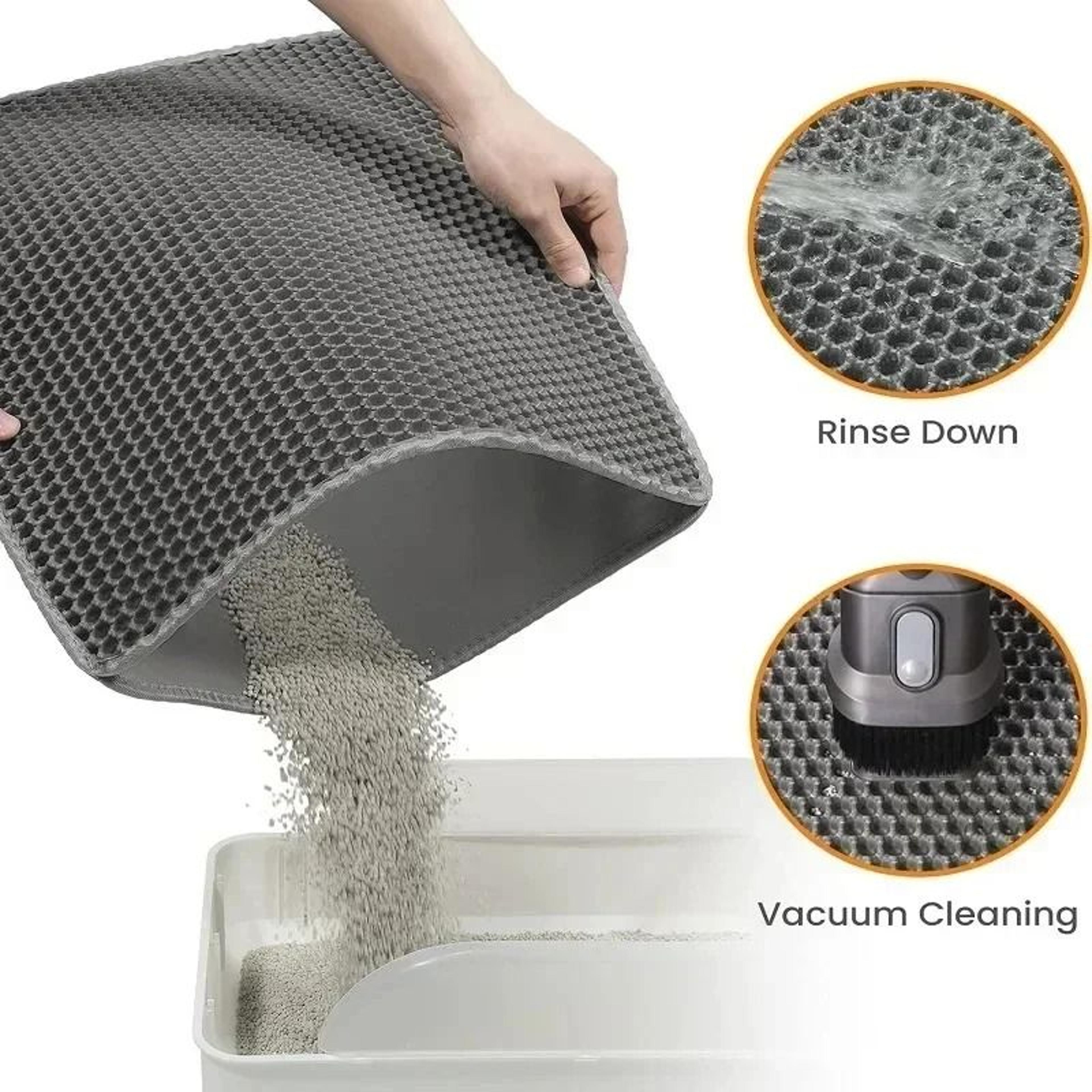 DualLayer Waterproof AntiTracking Cat Litter Mat 3