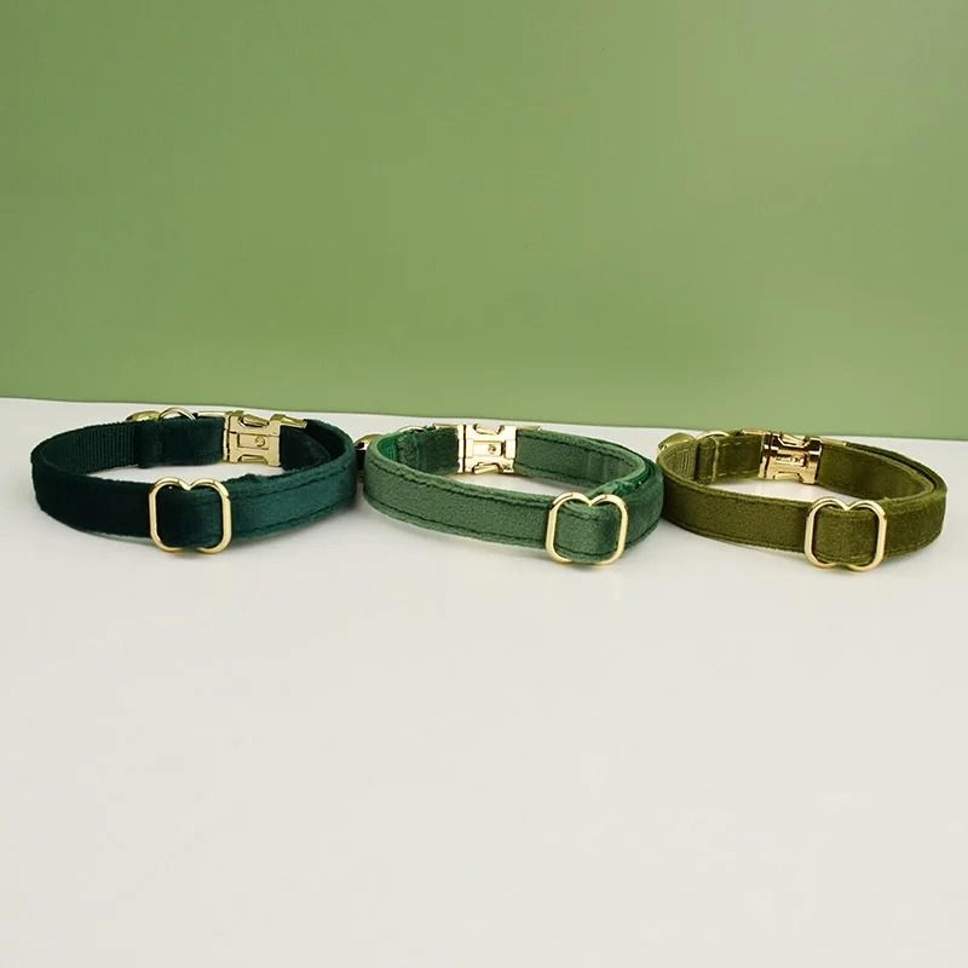 Velvet Bowknot Personalized Cat Collar 5