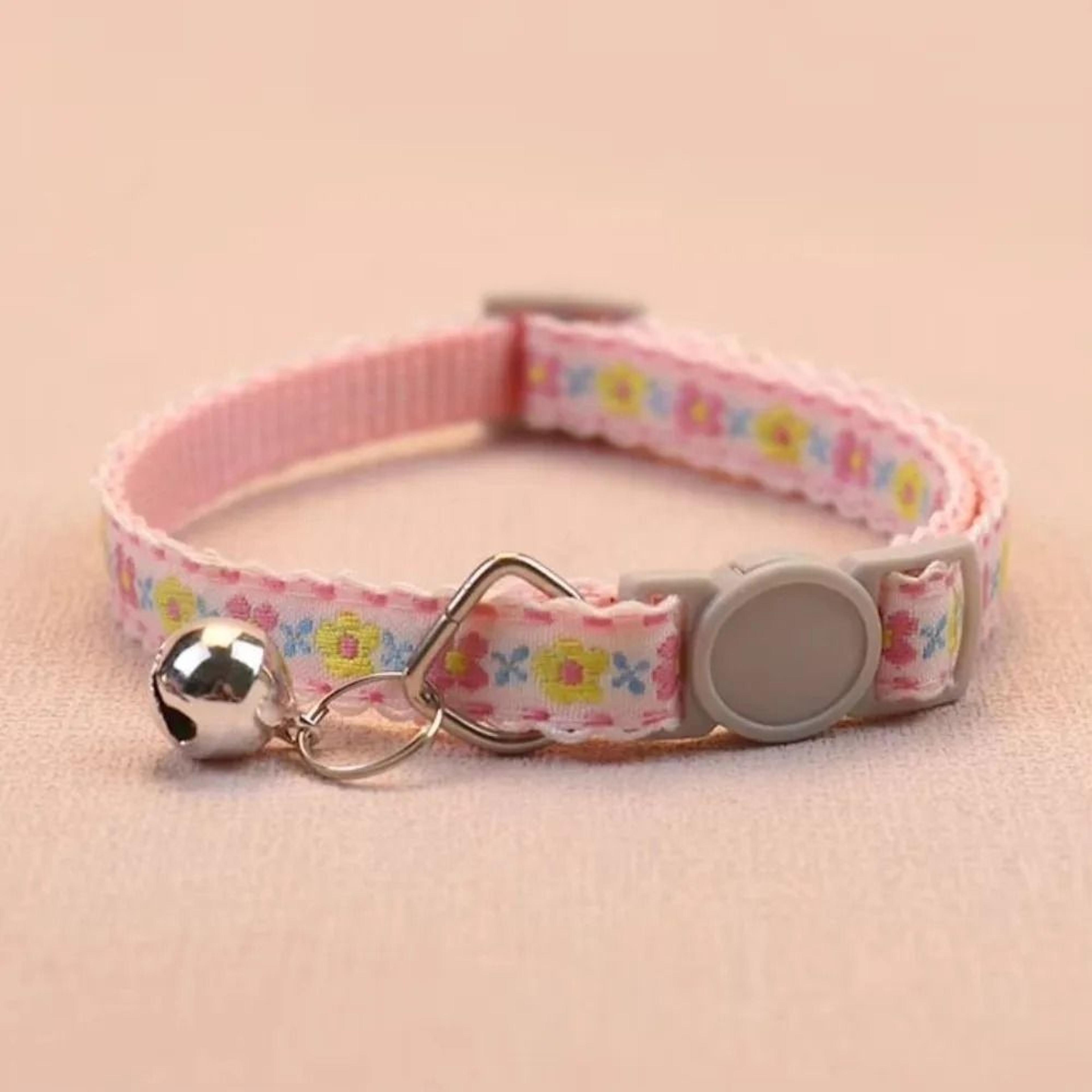 Floral Embroidered Lace Cat Collar 7