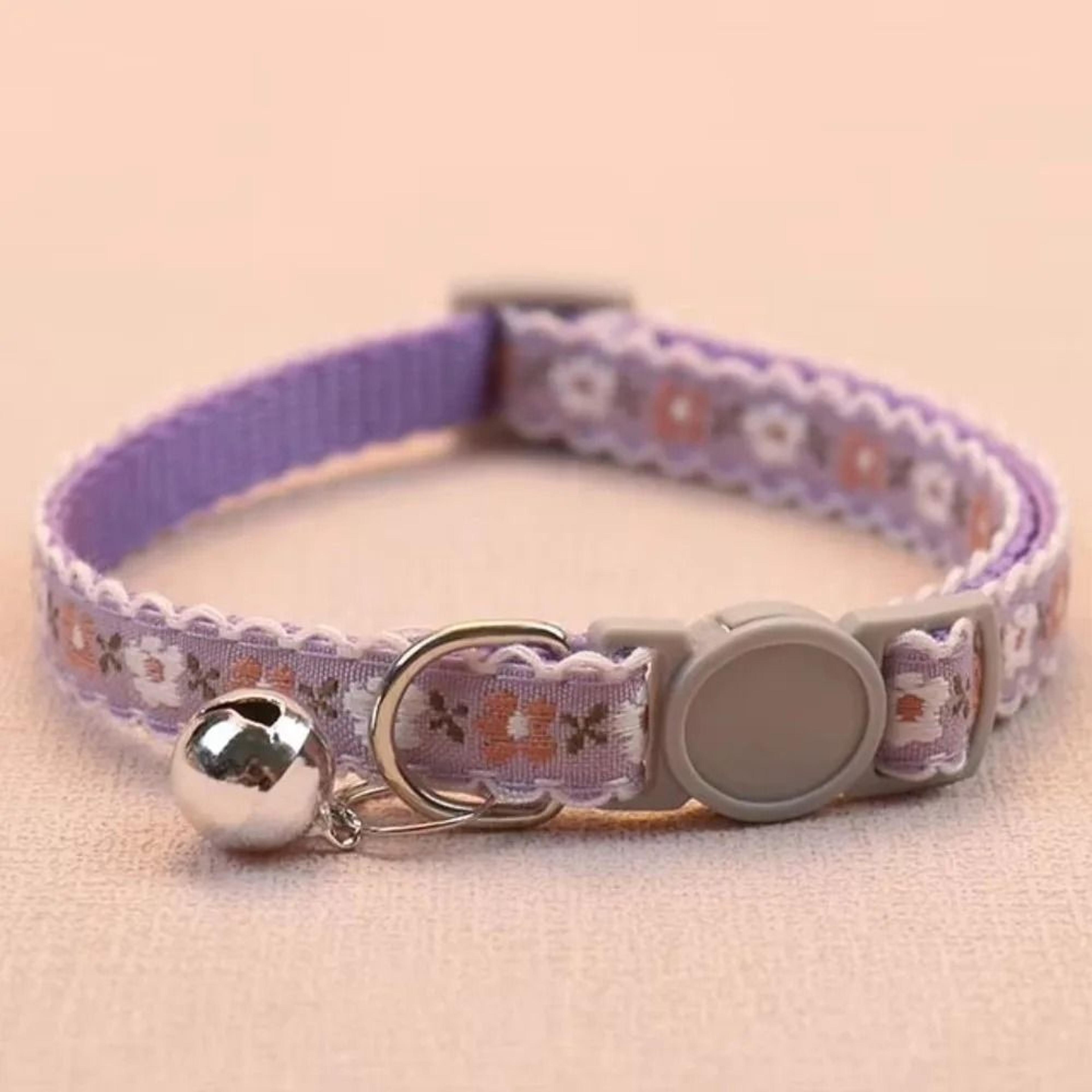 Floral Embroidered Lace Cat Collar 9