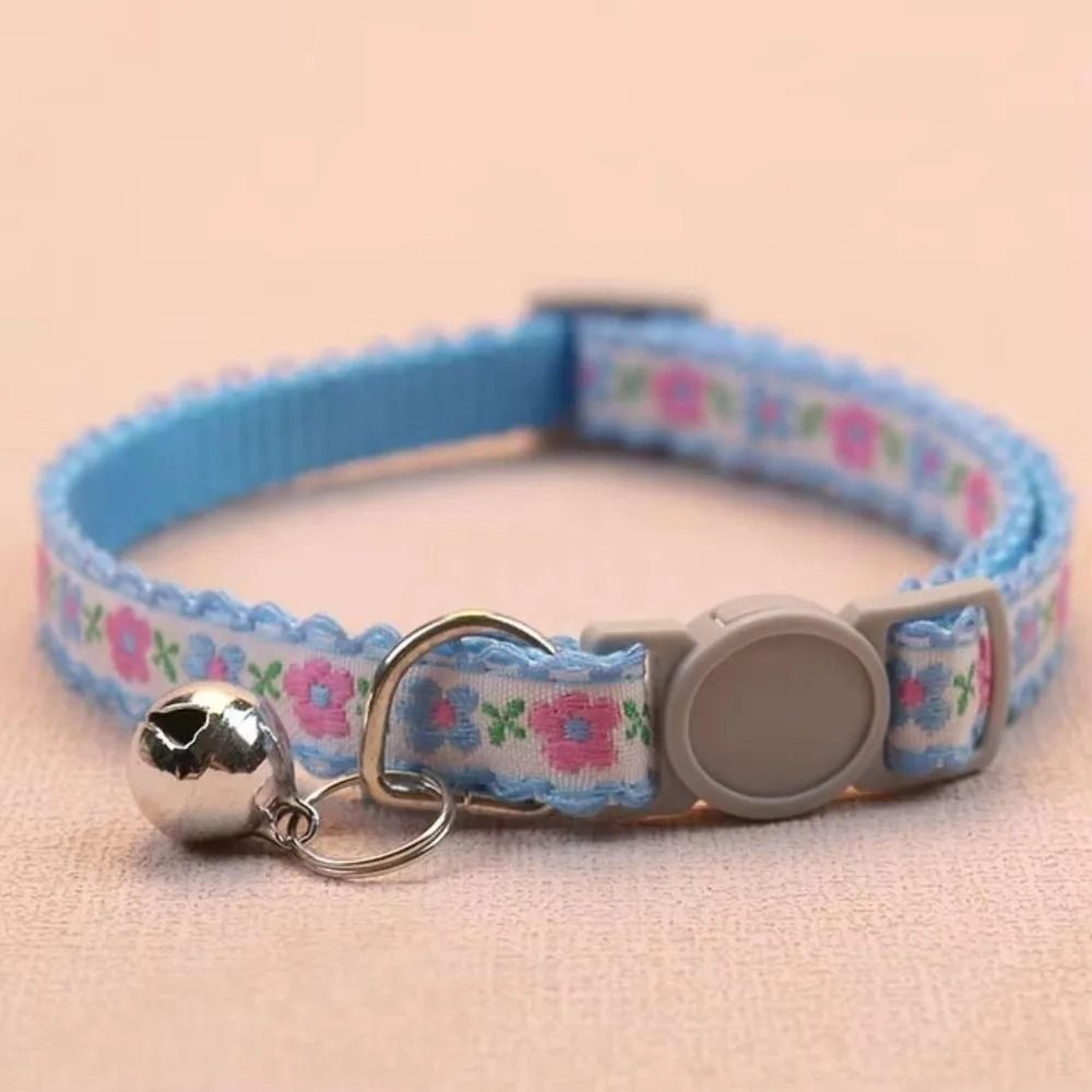 Floral Embroidered Lace Cat Collar 11