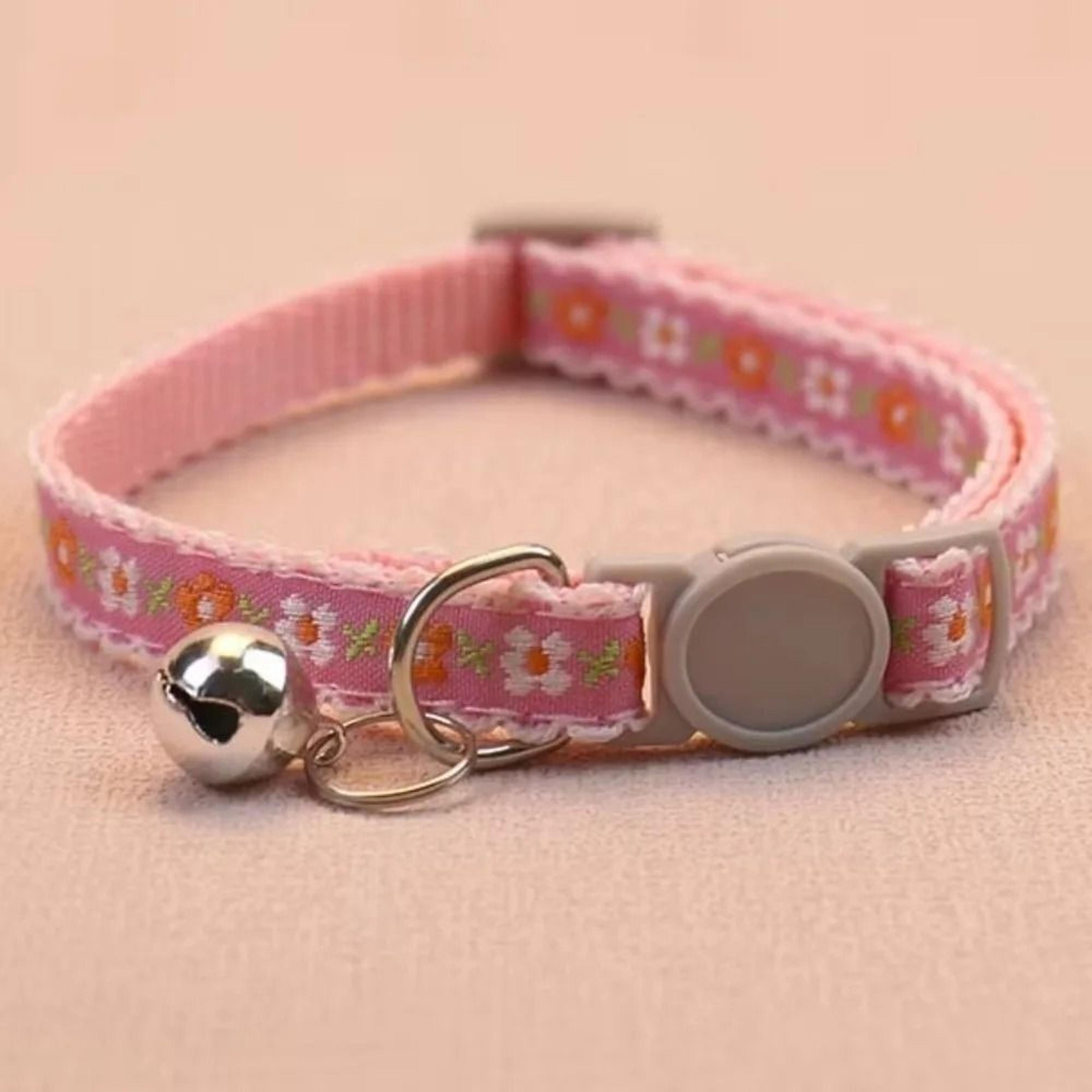 Floral Embroidered Lace Cat Collar 12