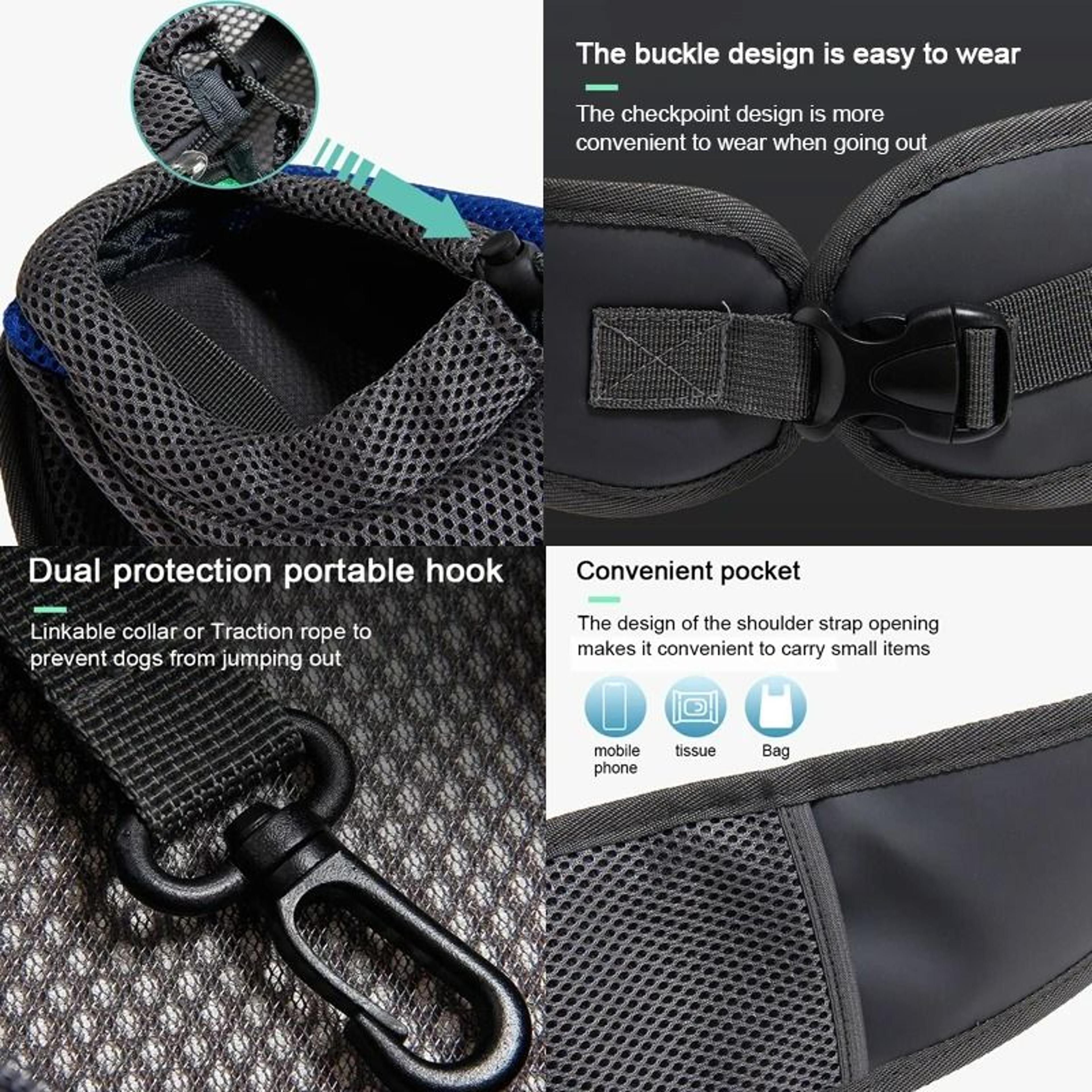 HandsFree Mesh Sling Pet Carrier 2