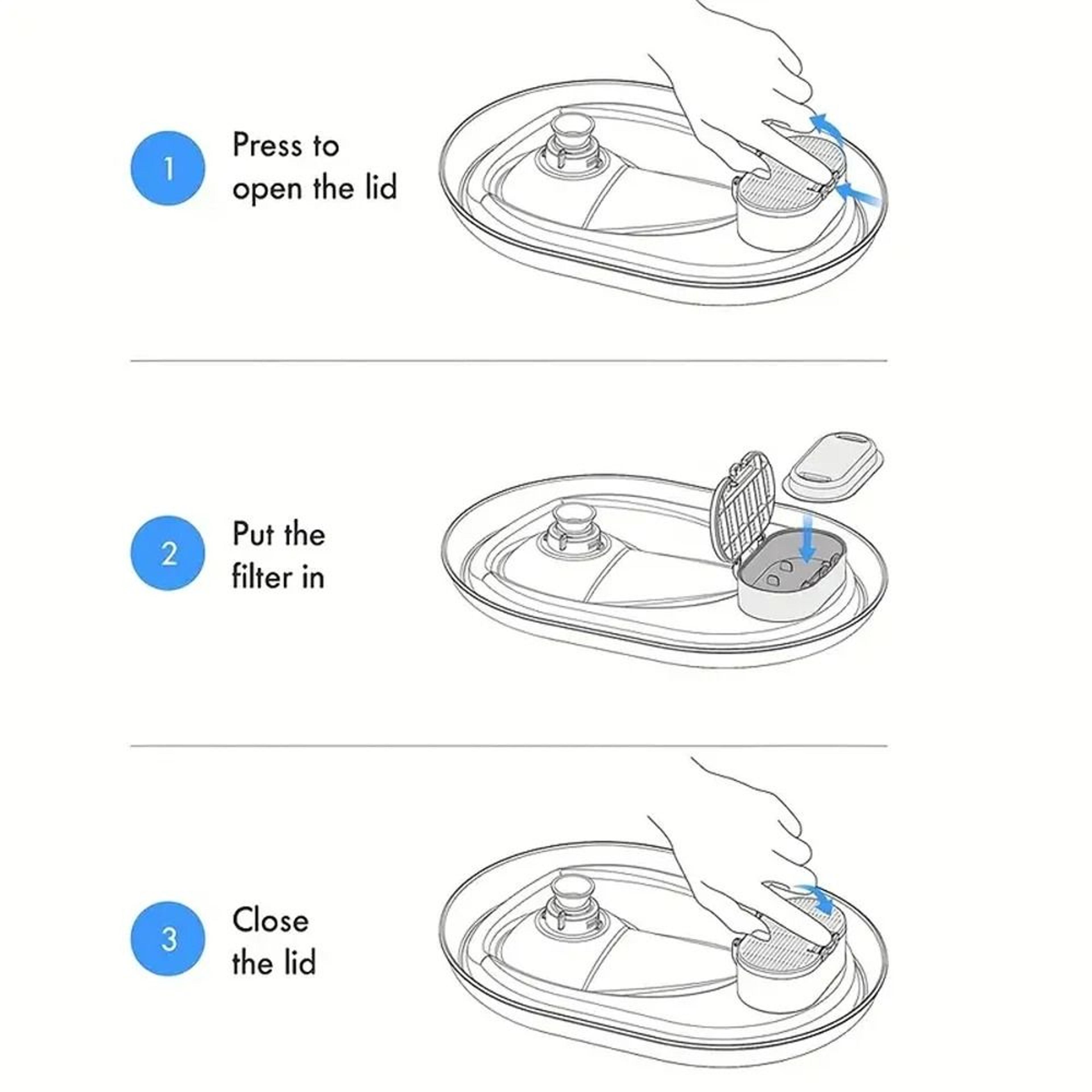 Automatic Pet Water Fountain Replacement Filters 1
