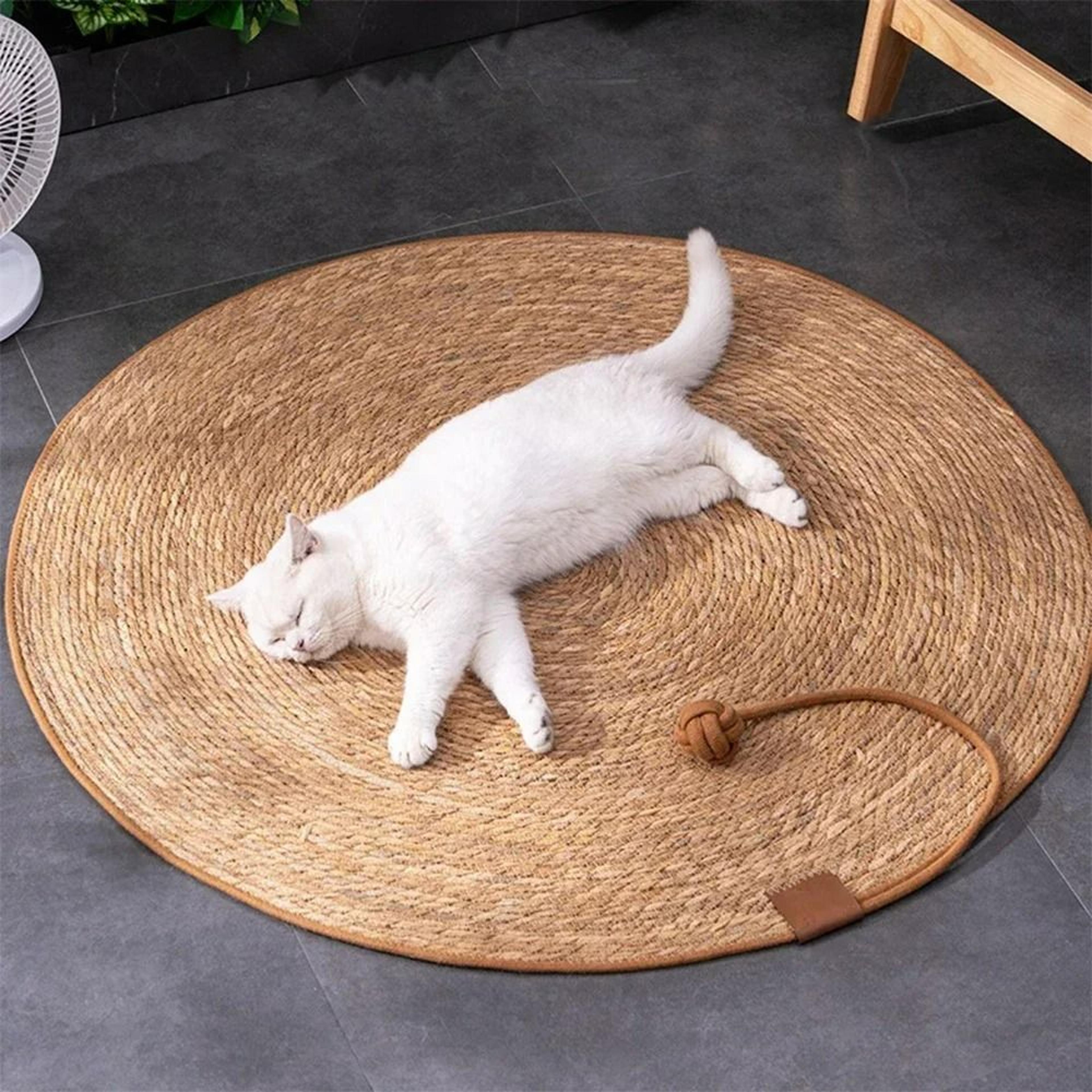 natural rattan furniture protector cat scratch mat