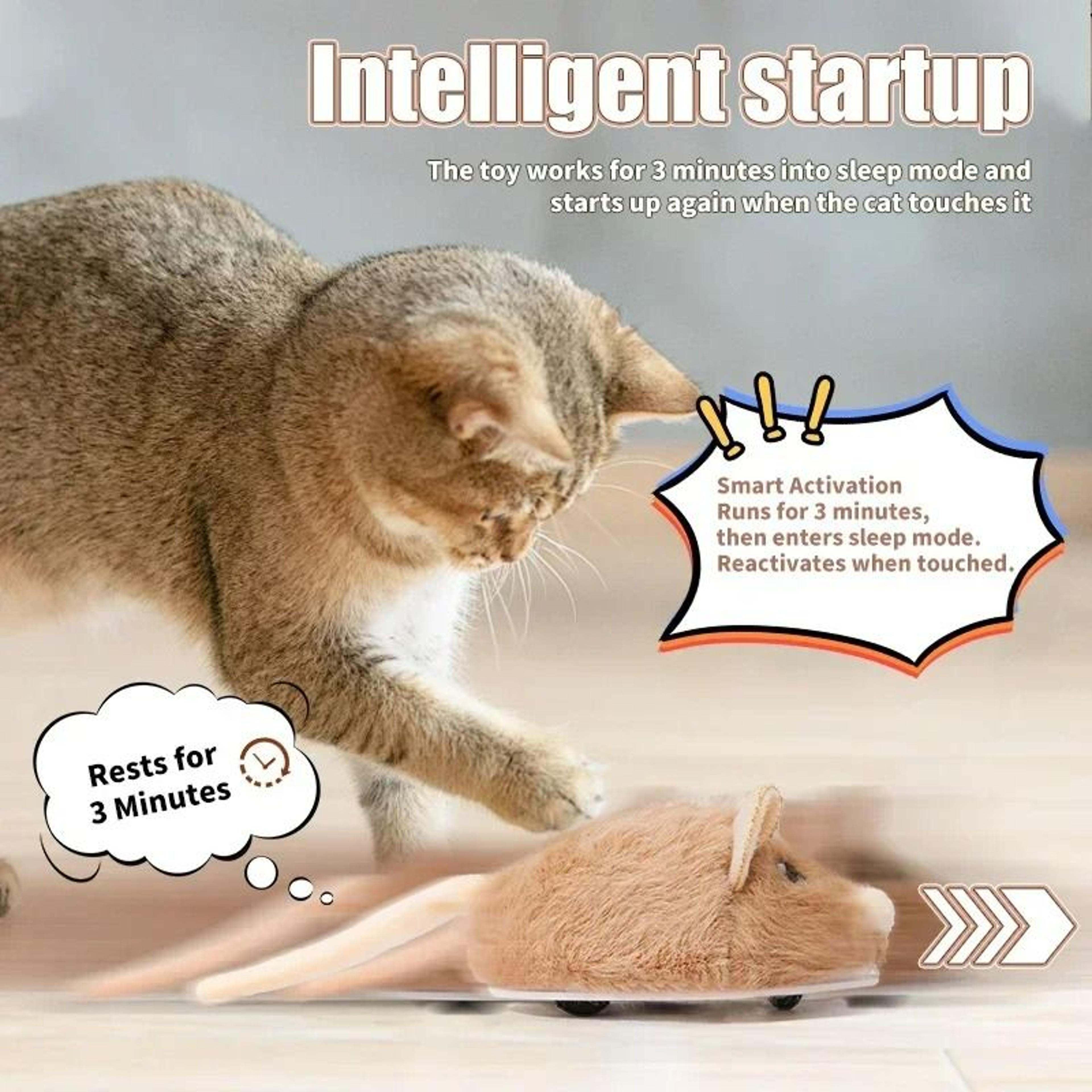 Smart Electric FastMoving Interactive Mouse Toy 3
