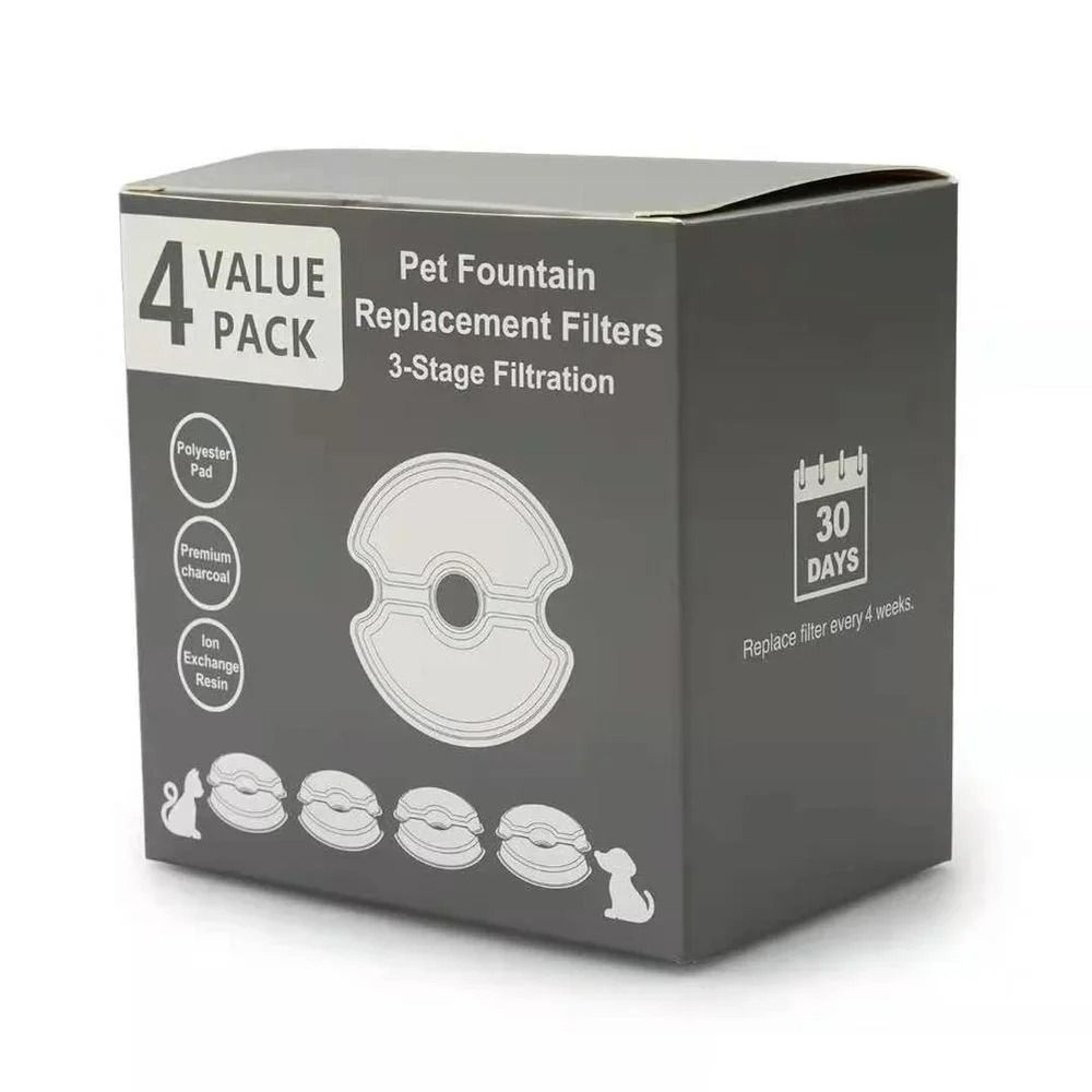 Active Carbon Replacement Filters For Stainless Steel Cat Water Fountain 2