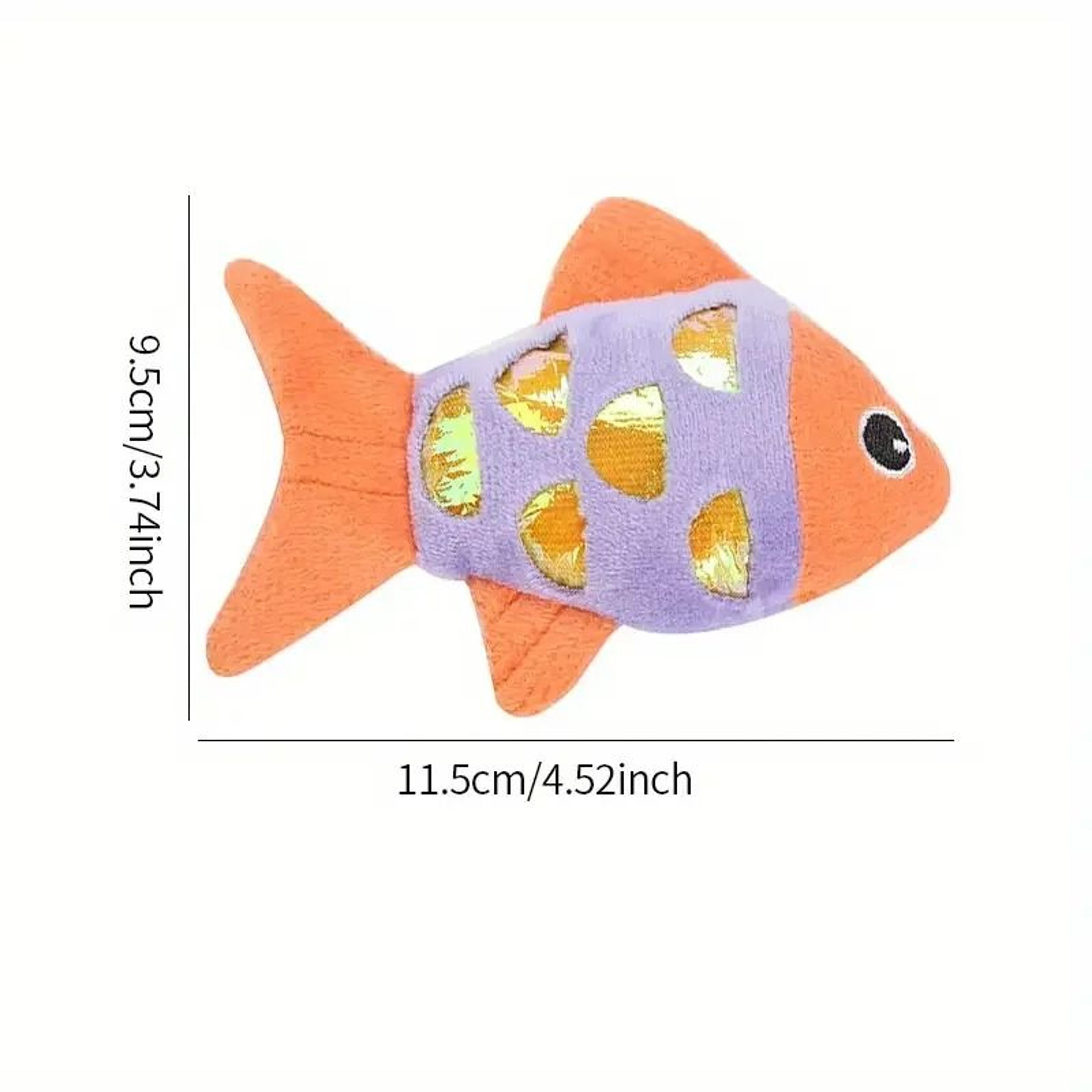 Colorful Catnip Fish Kicker Toy With Crinkle Paper 8