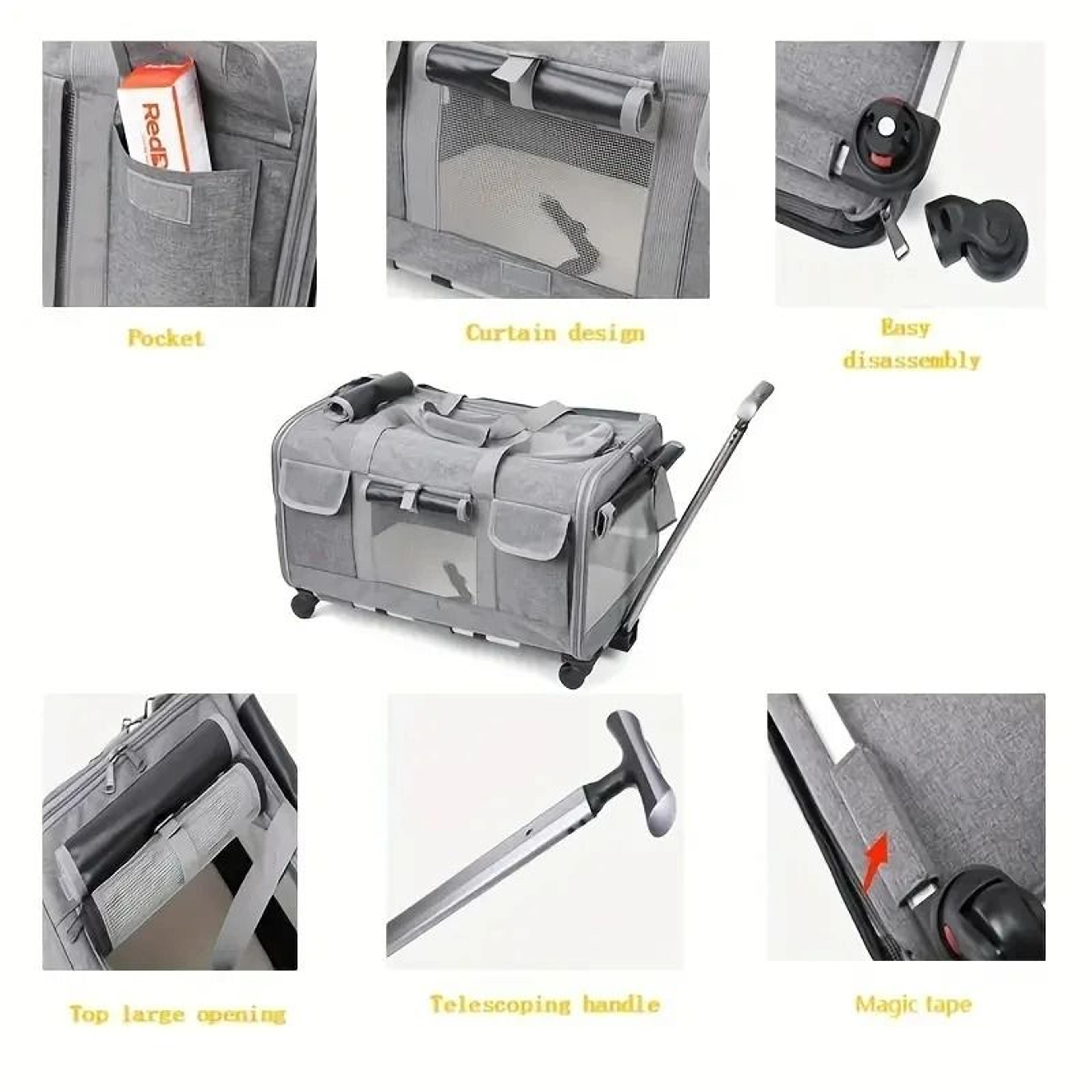Extra Large Detachable Portable Pet Trolley Case 3