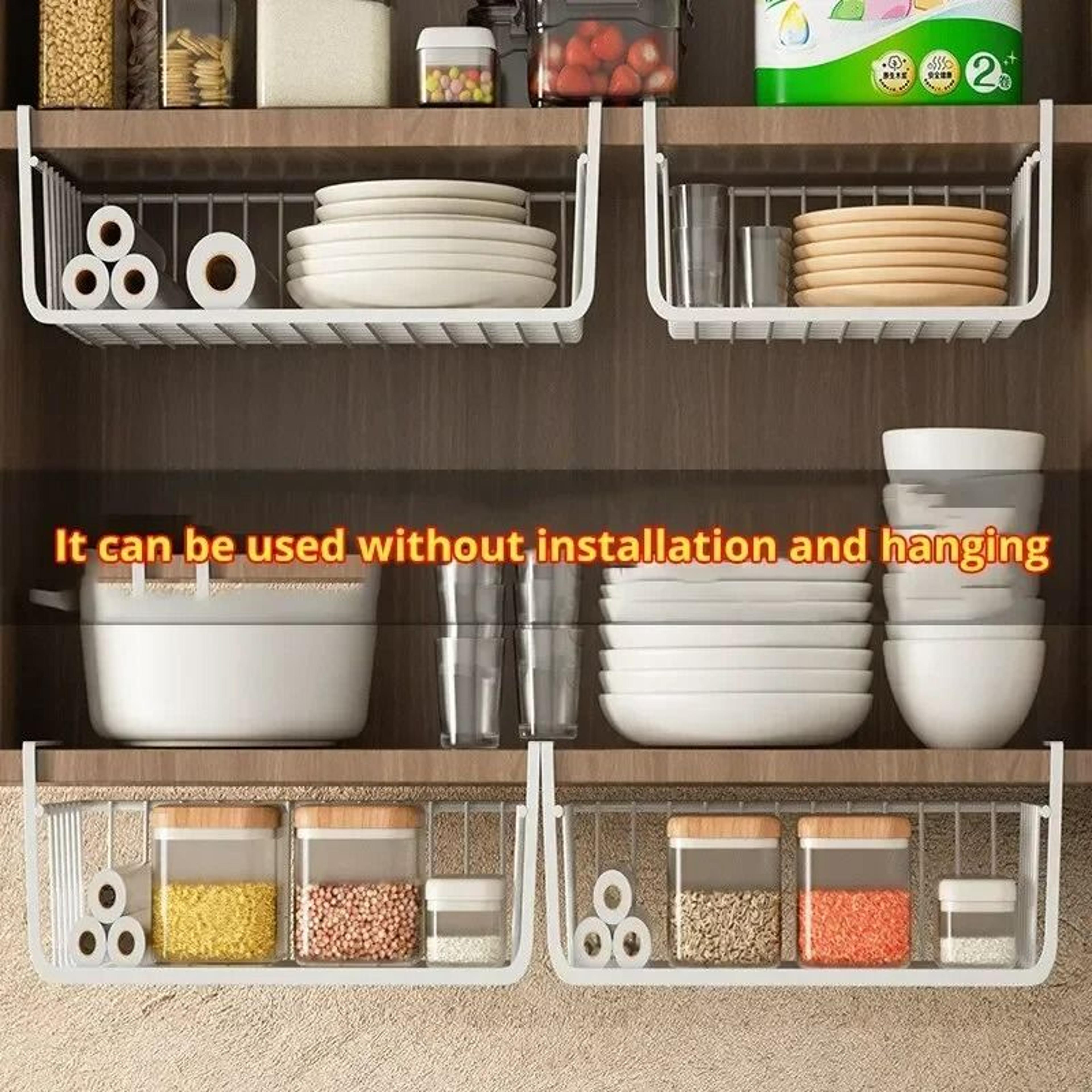 UnderCabinet Hanging Wire Storage Basket 0