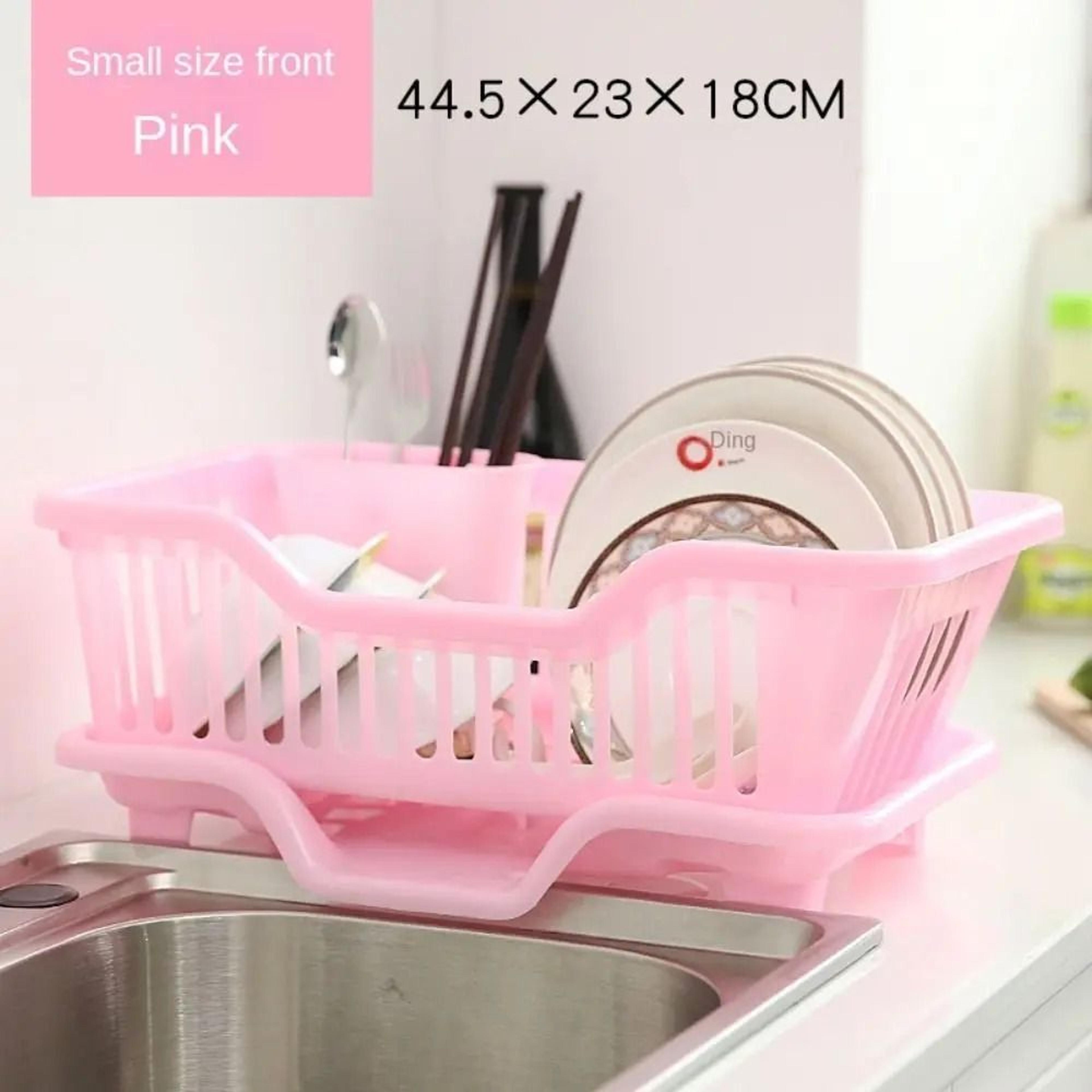 Countertop Dish Drying Rack With Integrated Drain Board 9