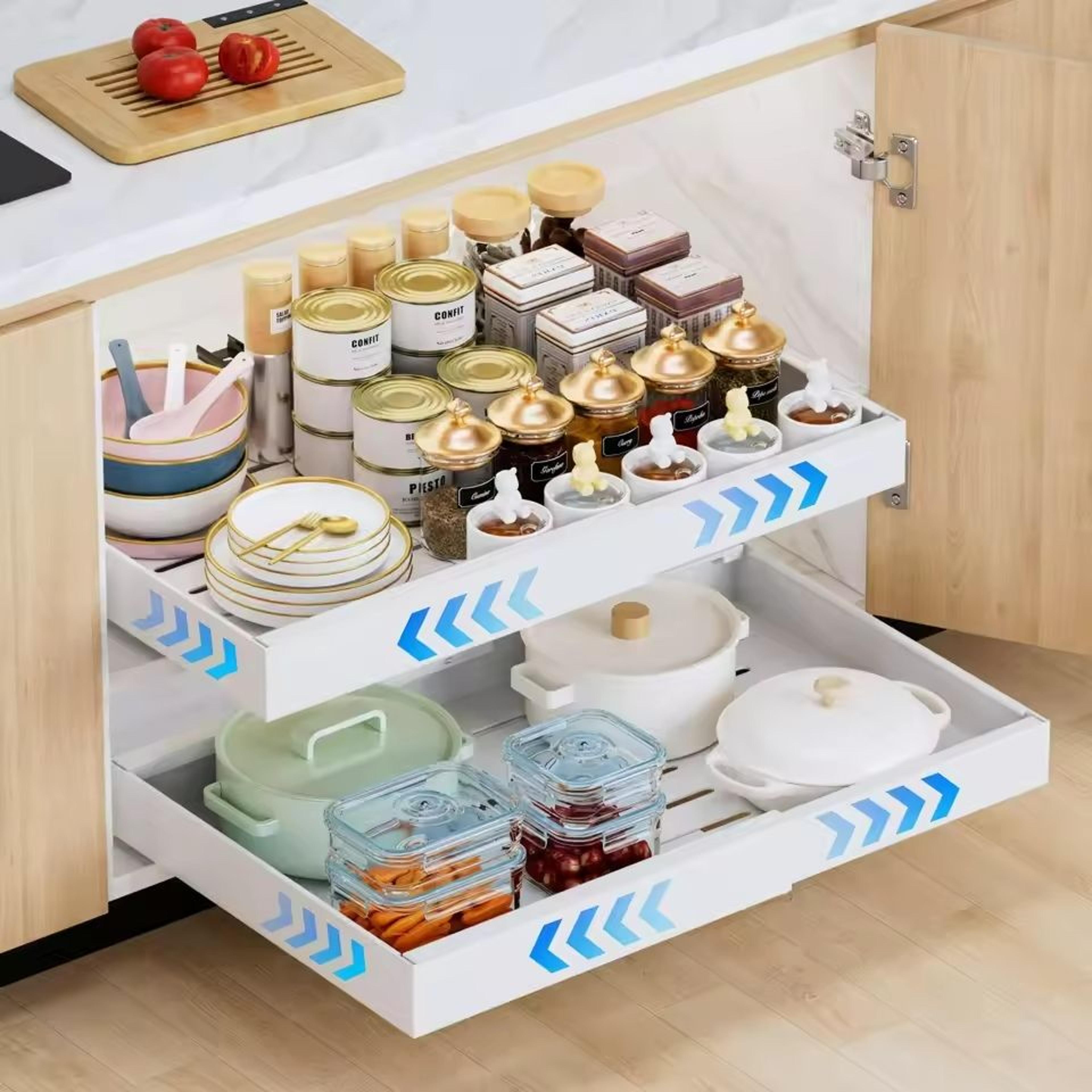 NoDrill Expandable SlideOut Cabinet Drawer 5