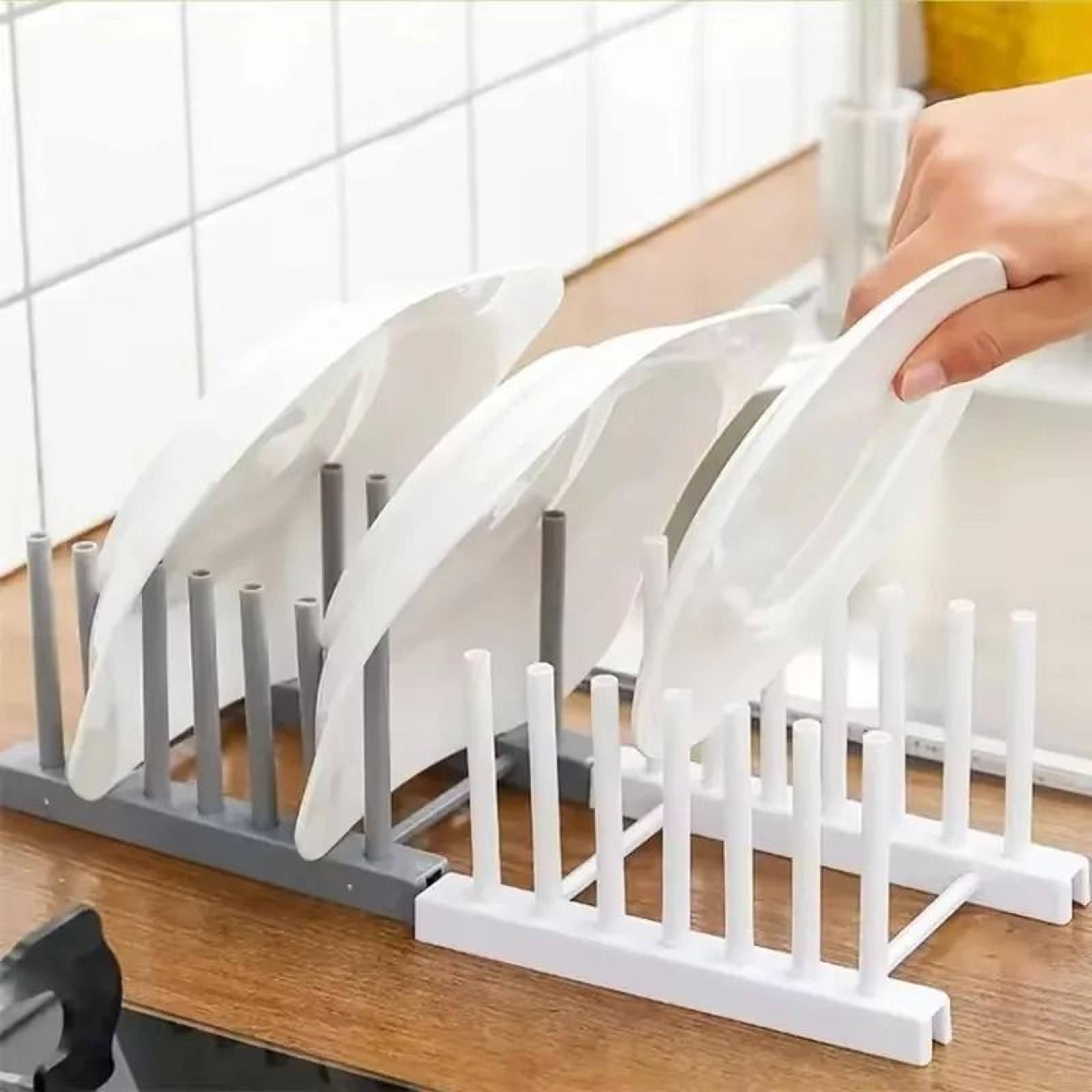heavy-duty stainless steel pot lid and dish storage organizer