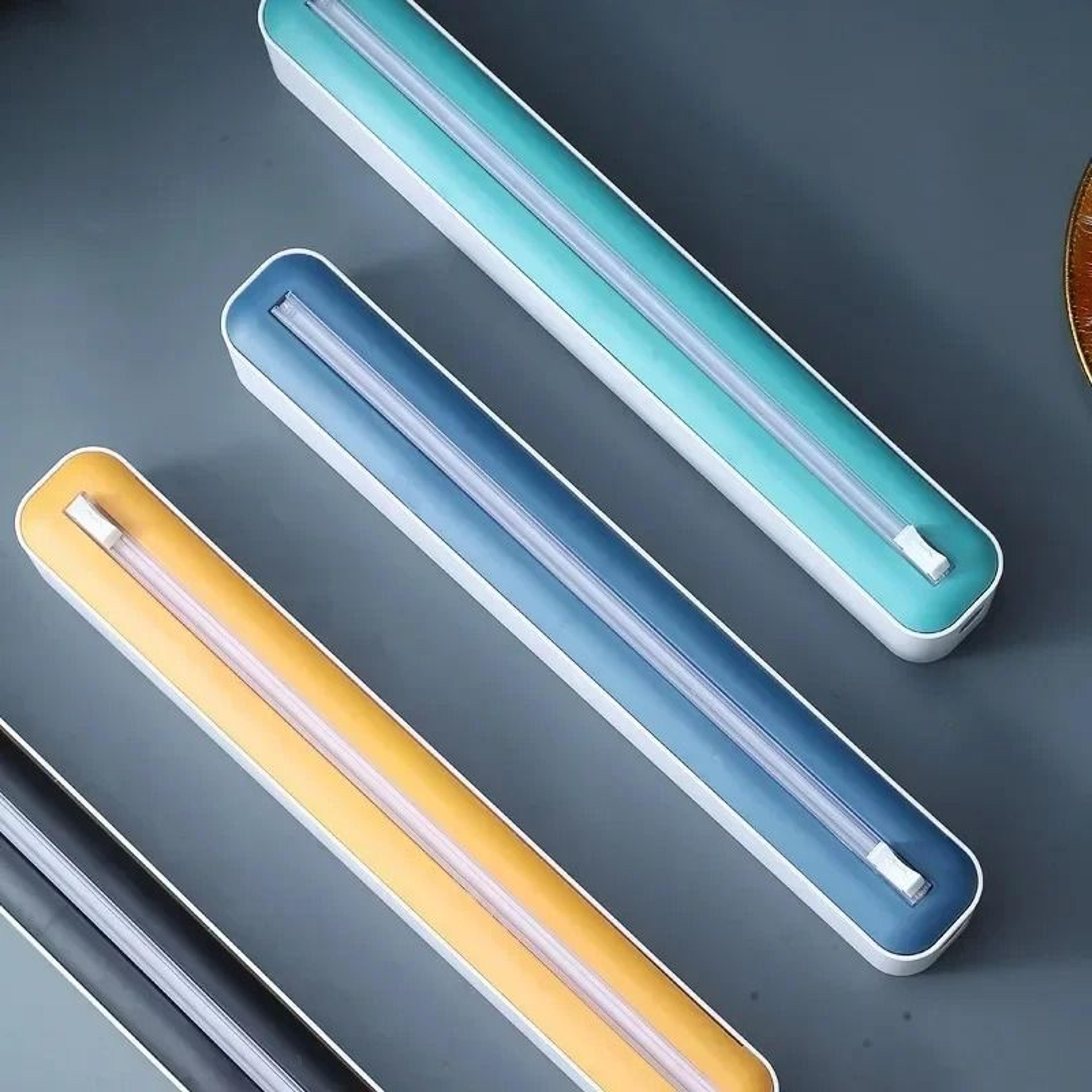 magnetic slide-out cling film and foil cutter