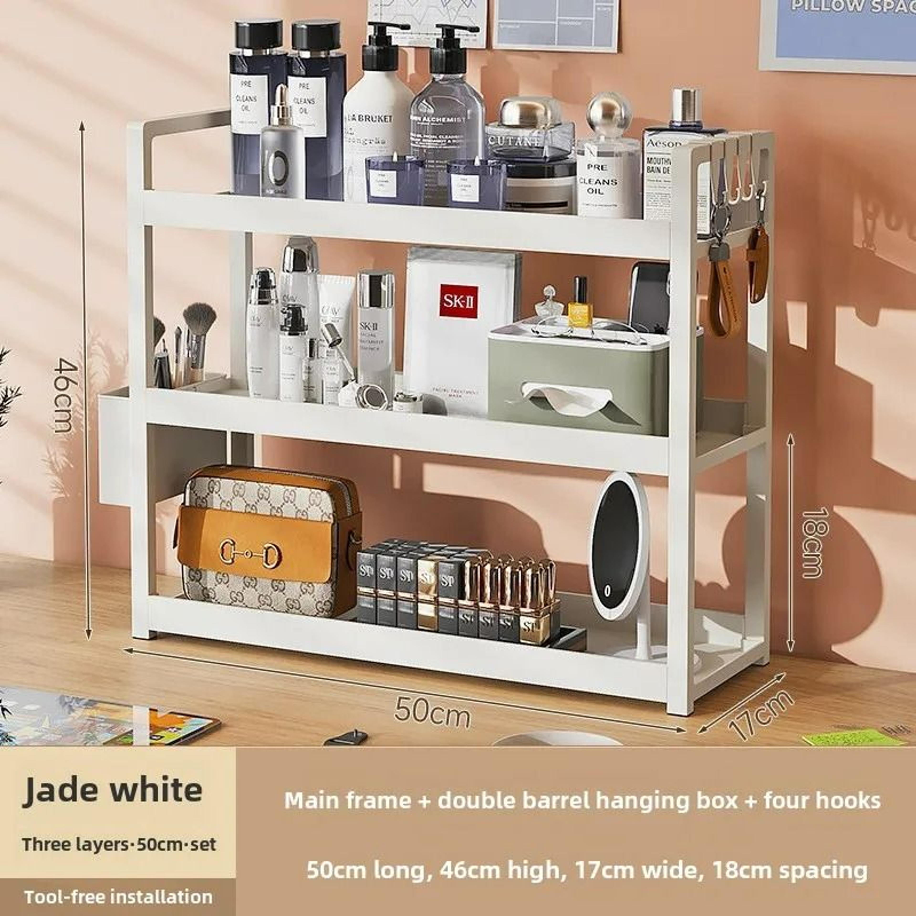 Premium 3Tier MultiFunctional Desktop Organizer Shelf 7